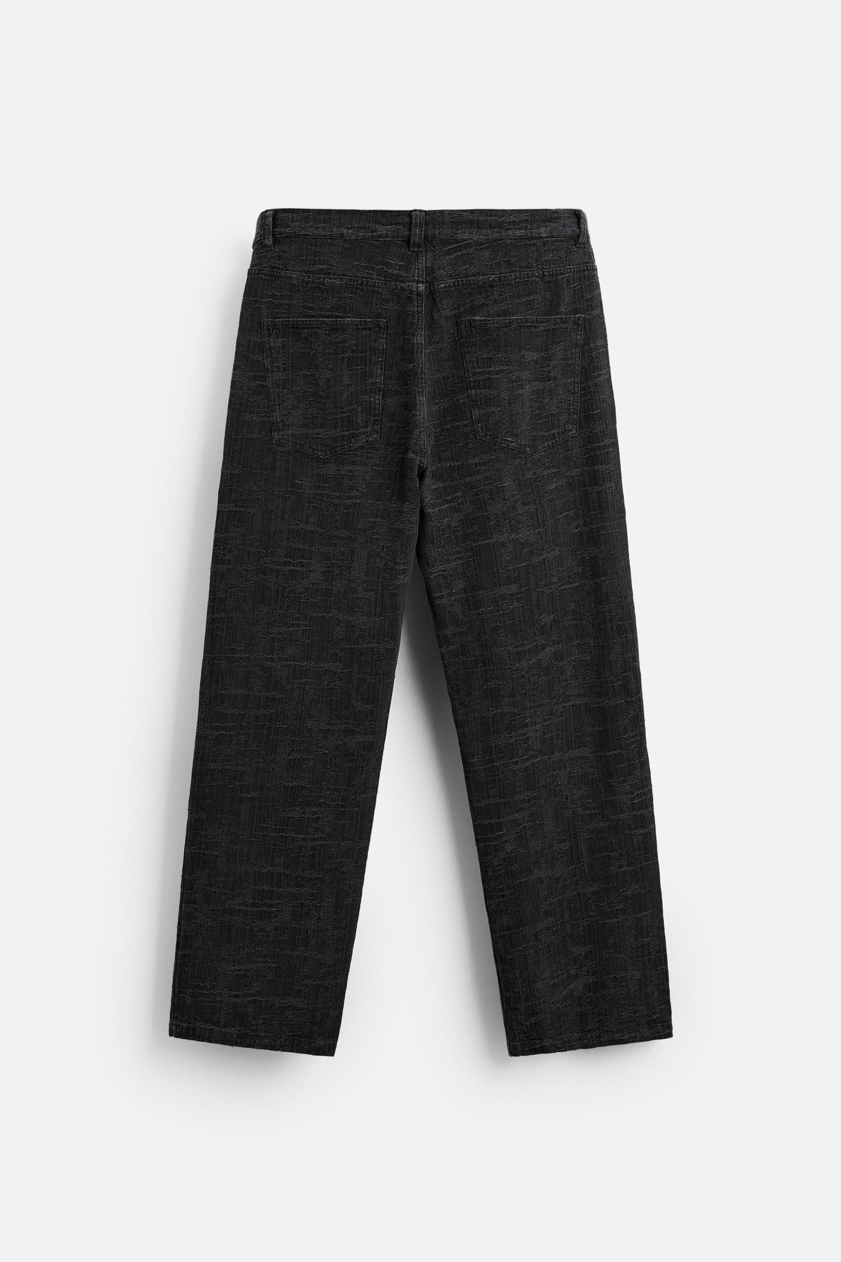 JACQUARD BAGGY FIT JEANS Product Image