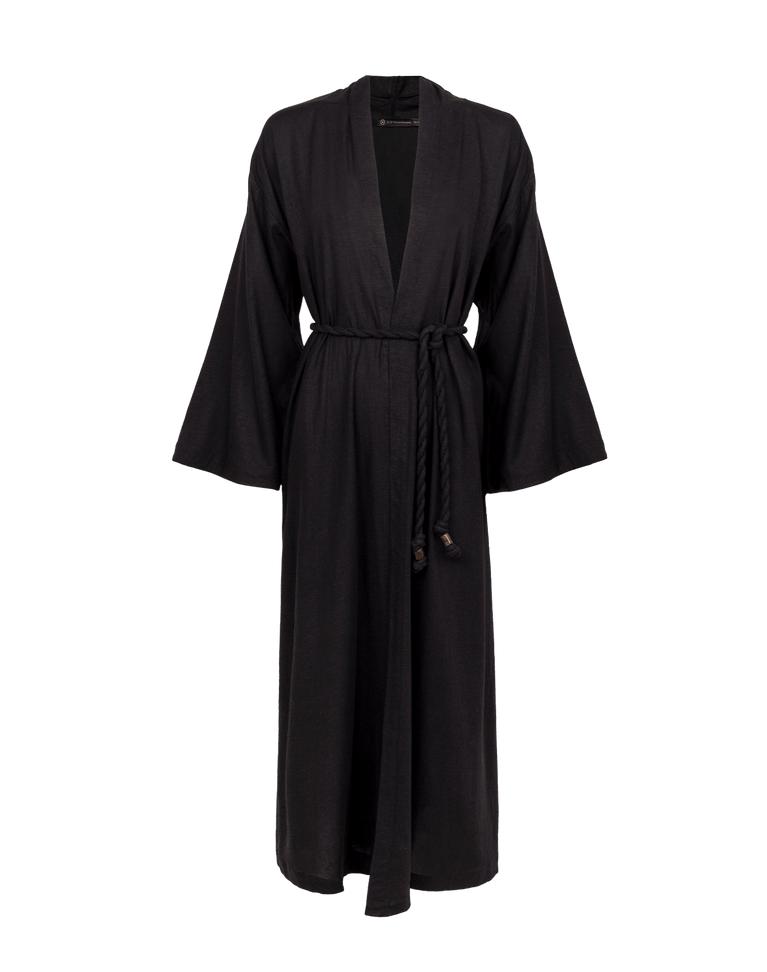 Luna Long Kimono - Black Product Image