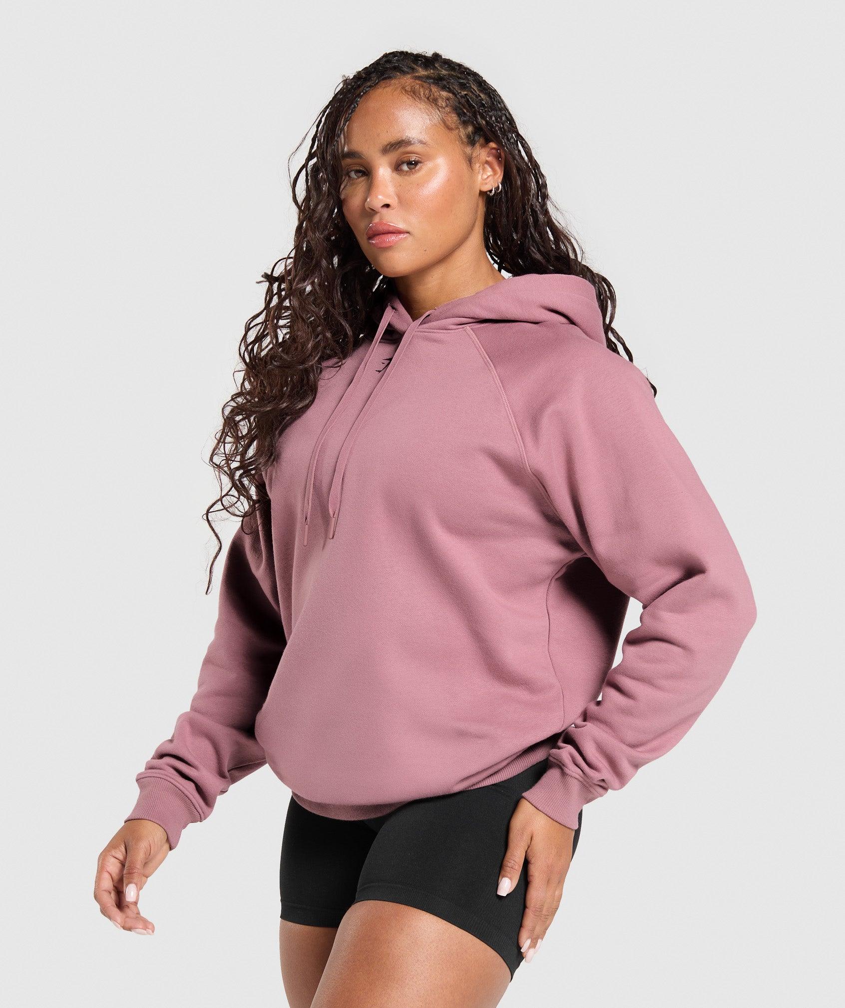 Gymshark Gritty Muscle Mommy Graphic Hoodie - Calm Pink Female Product Image