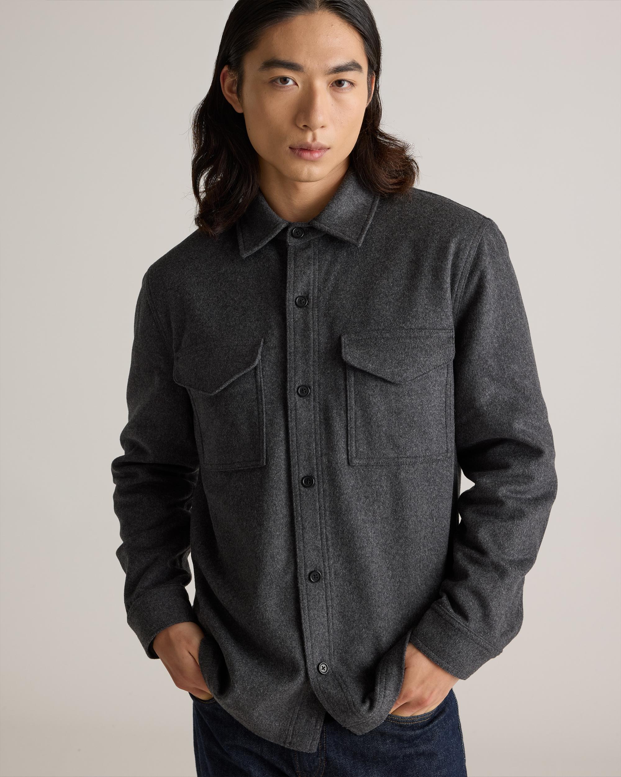 Quince | Men's Italian Wool Overshirt Wool/Nylon Product Image