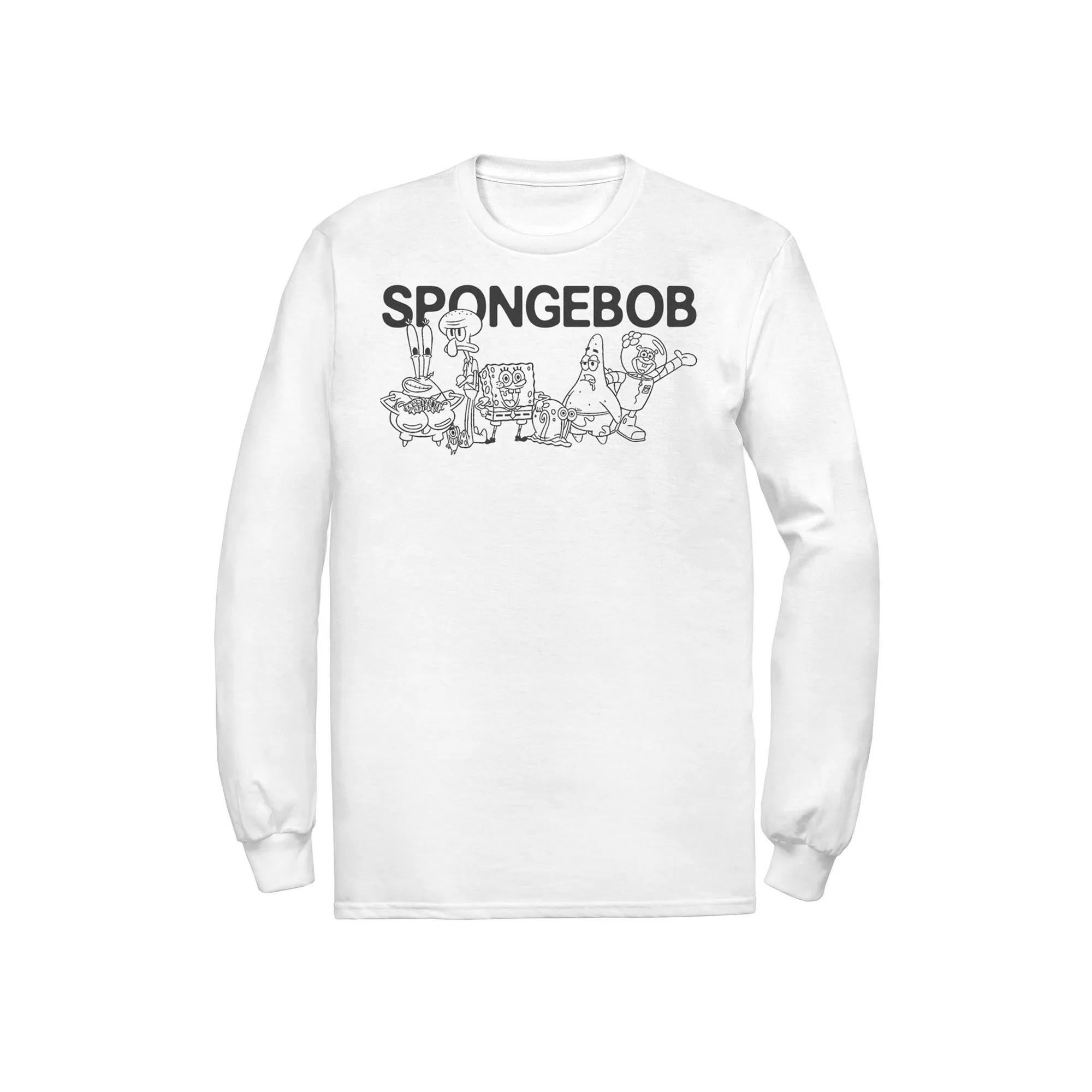 Men's SpongeBob Group Shot Outlines Tee,  Product Image