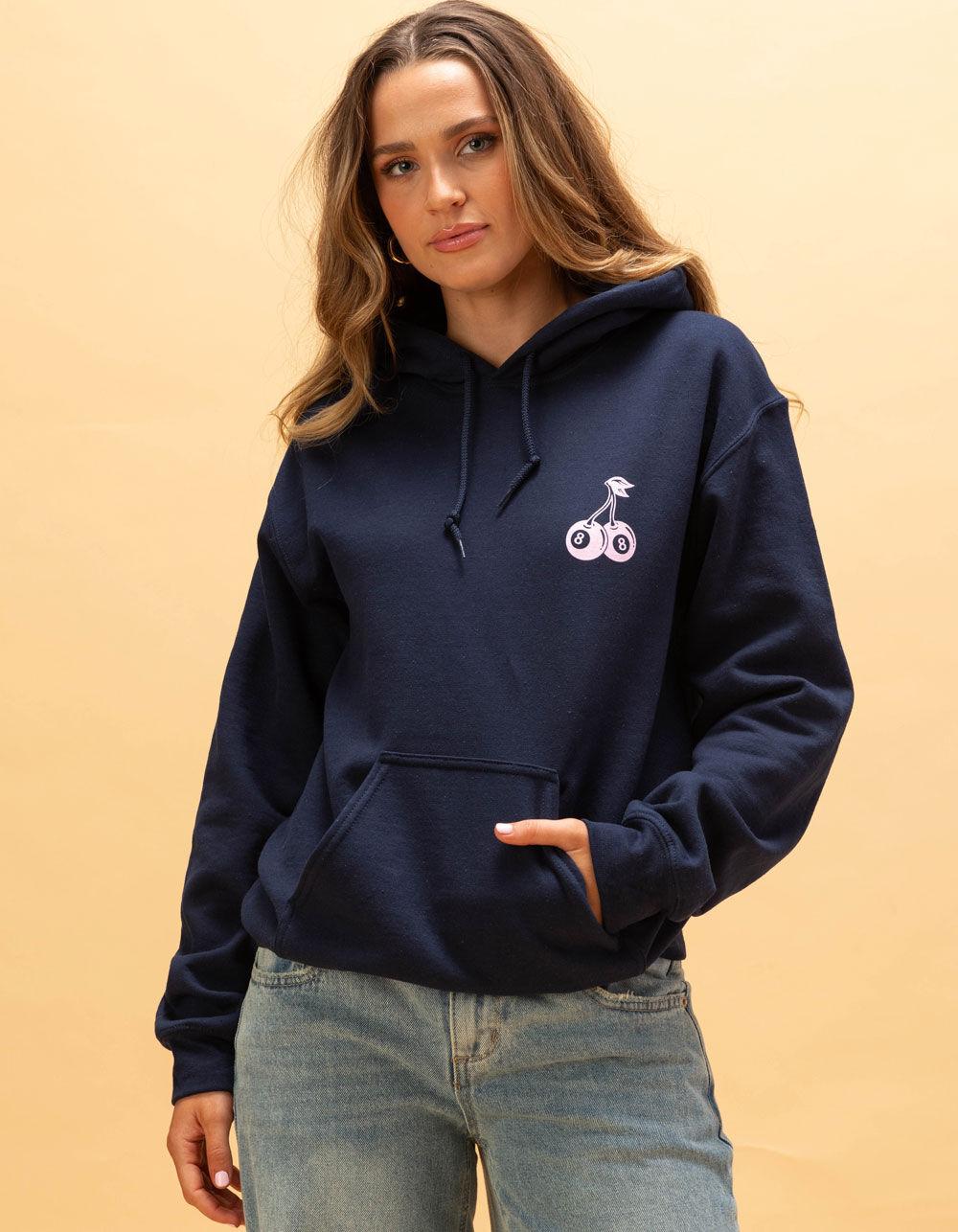 RIOT SOCIETY Feeling Lucky Womens Hoodie - NAVY Product Image
