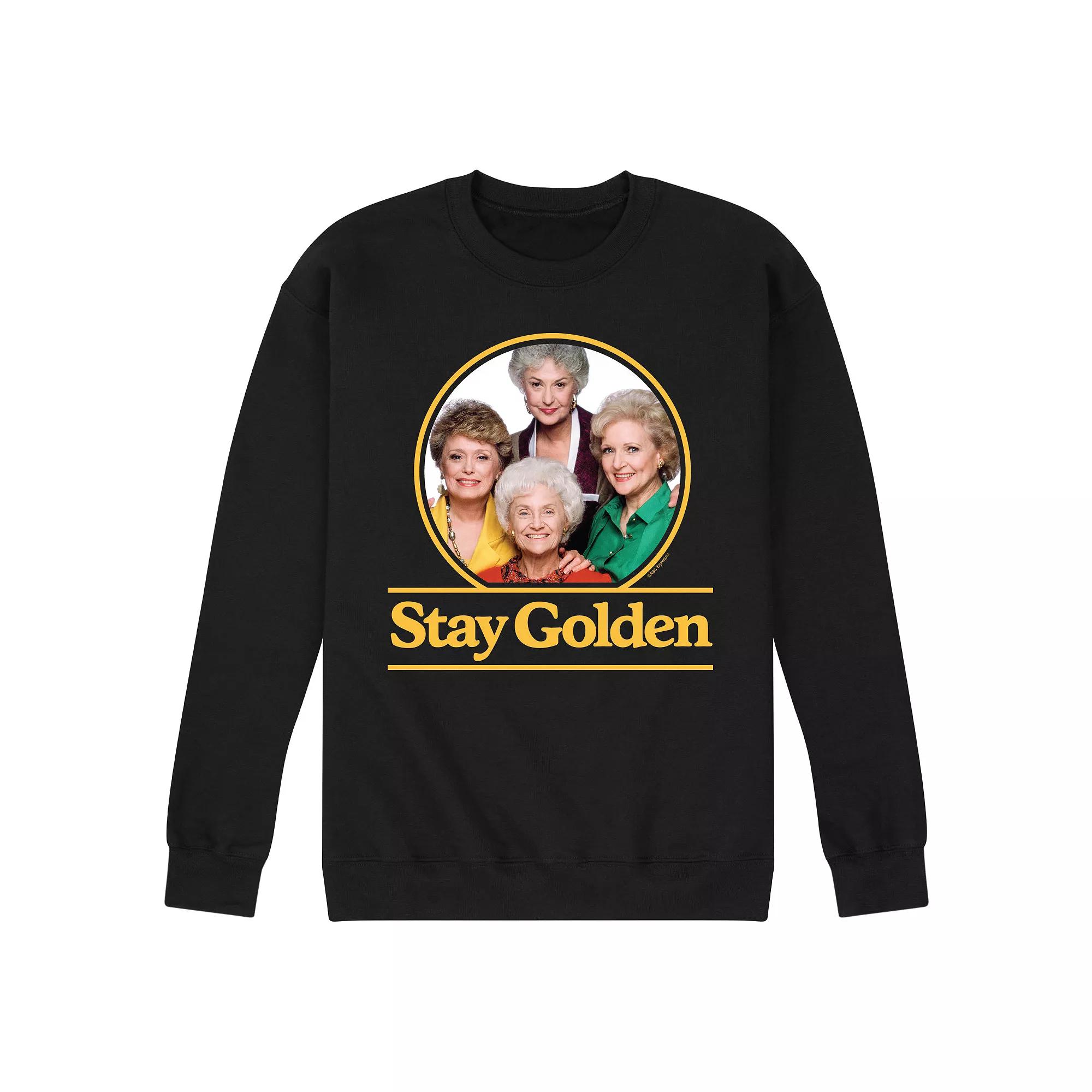 Men's Golden Girls Stay Golden Sweatshirt, Size: XXL, Black Product Image