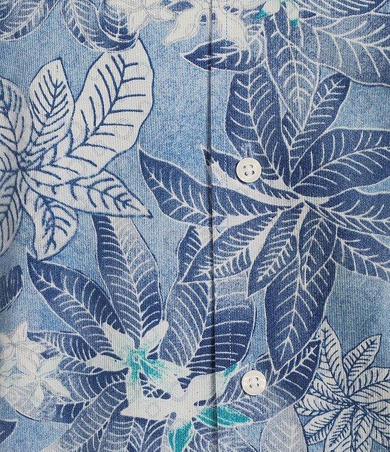 Cremieux Blue Label Key West Collection Palm Leaf Print Long Sleeve Woven Shirt Product Image