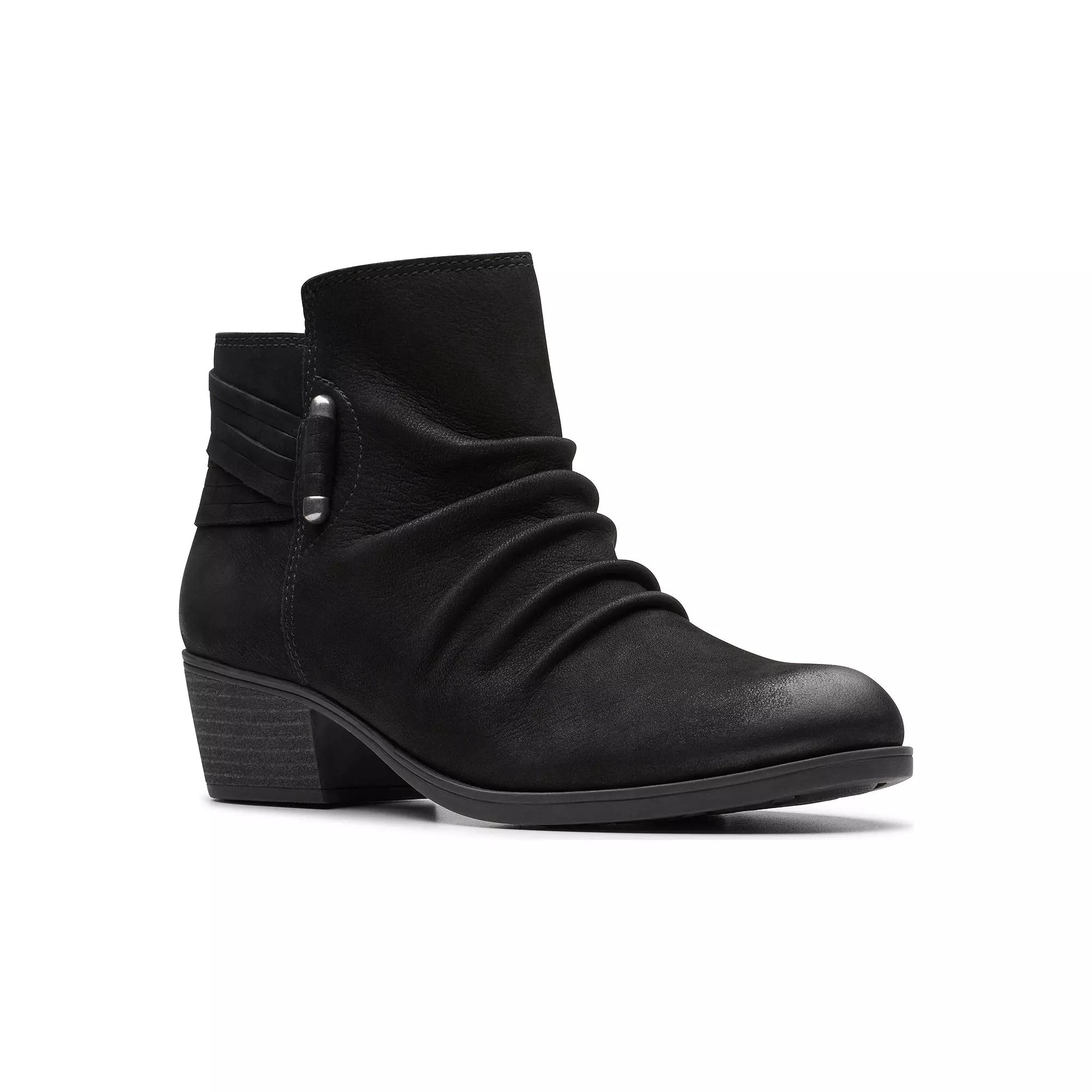 Clarks® Charlten Rosa Women's Ankle Boots, Size: 10, Black Product Image