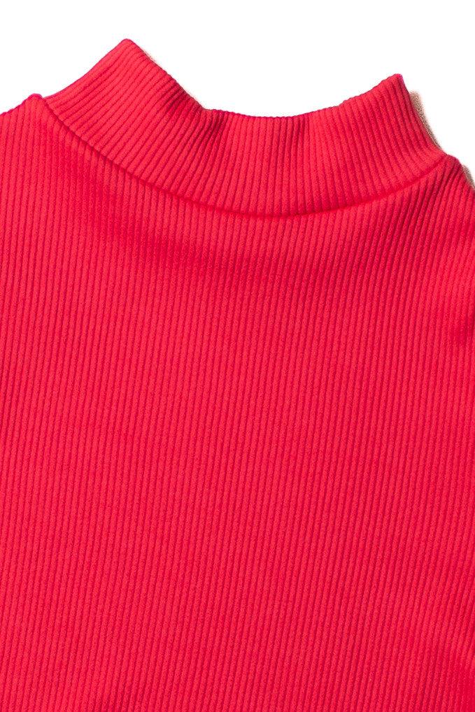 Seamless Short Sleeve Mock Neck Top Product Image