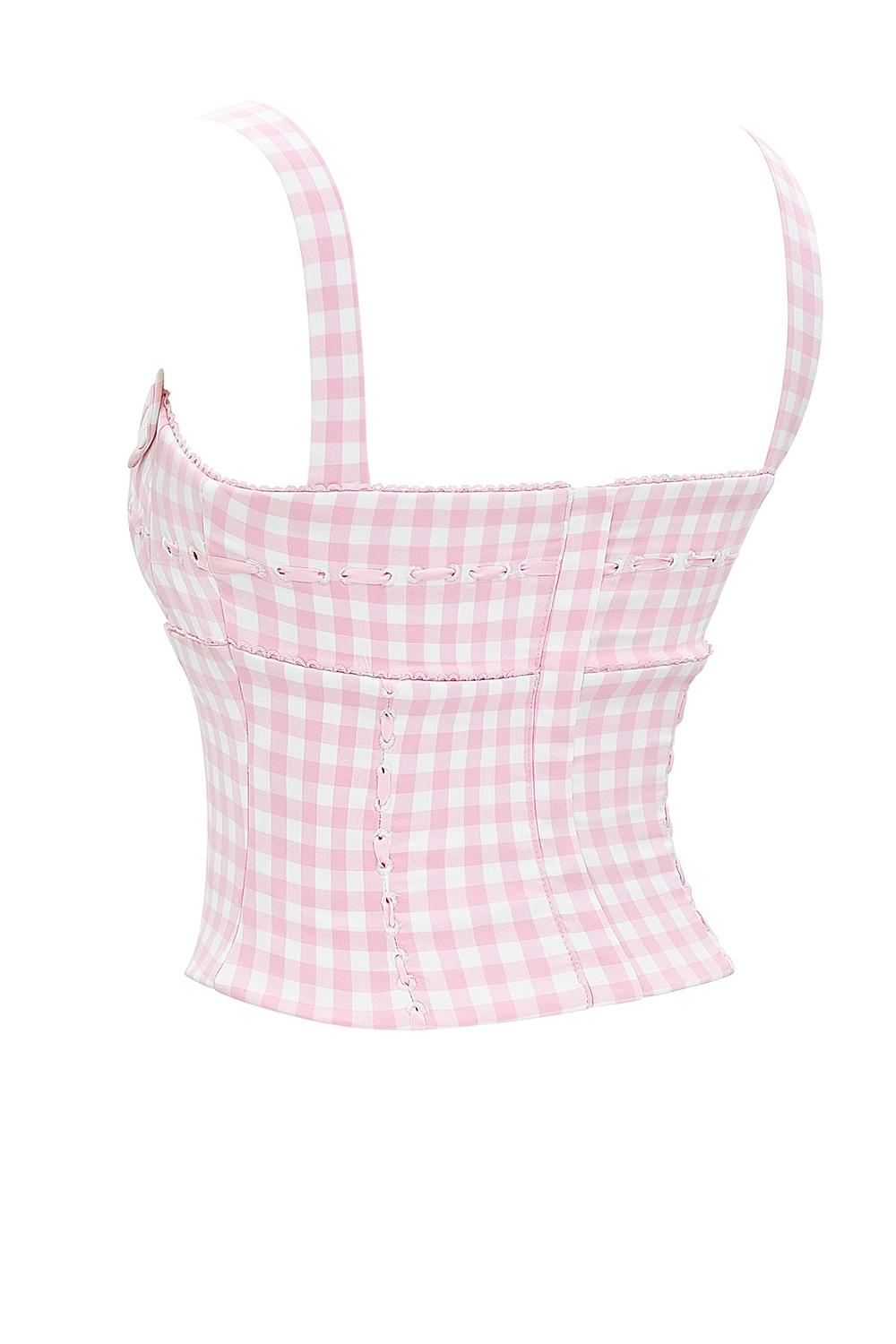 Lottie  strawberry shortcake gingham corset - sale Product Image