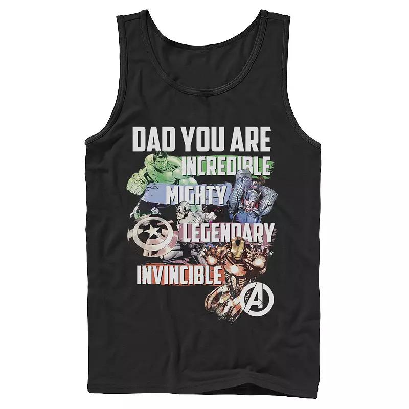 Men's Marvel Avengers Dad You Are Incredible Tank Top,  Product Image