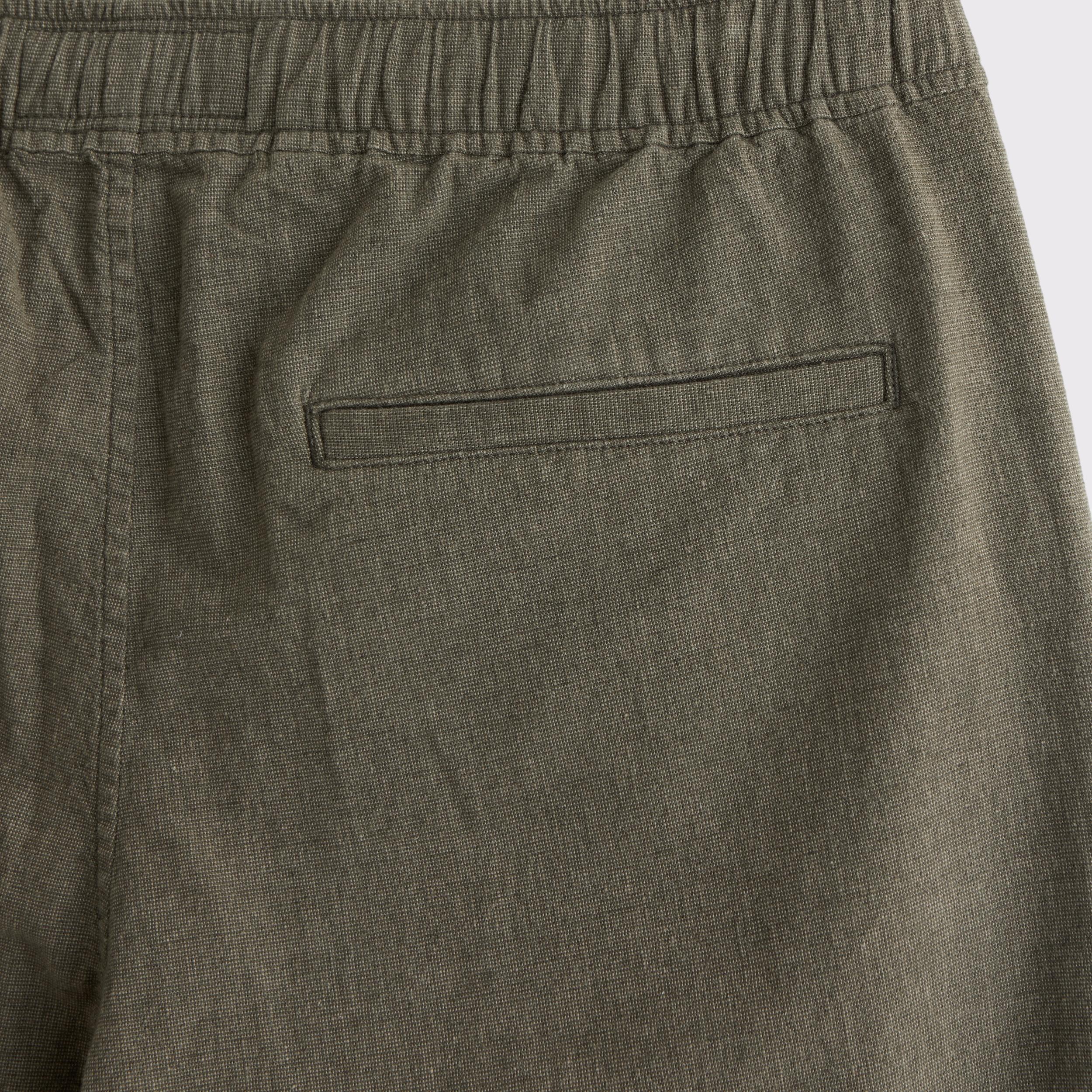 Loose Linen-Blend Pull-On Pant Product Image