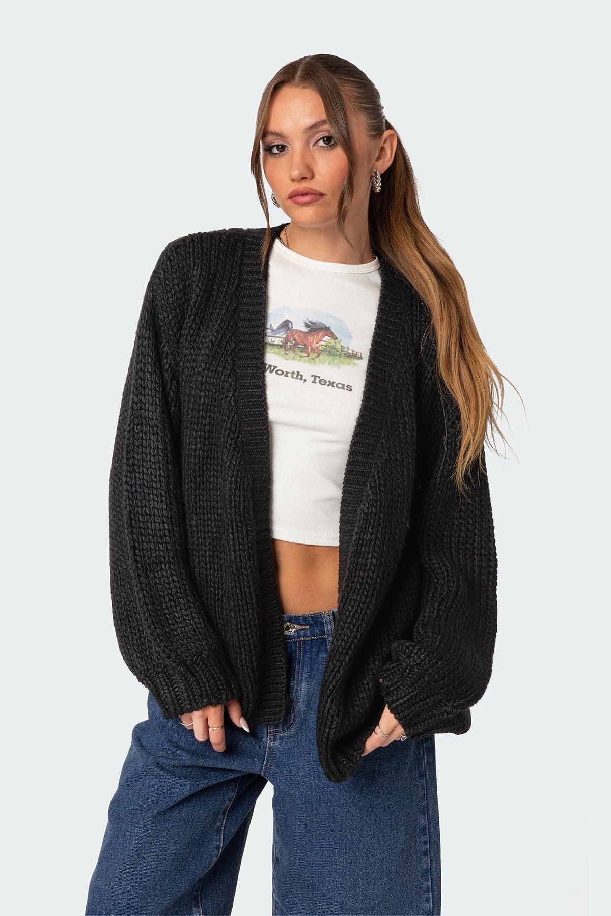 Anina Oversized Knit Cardigan Product Image