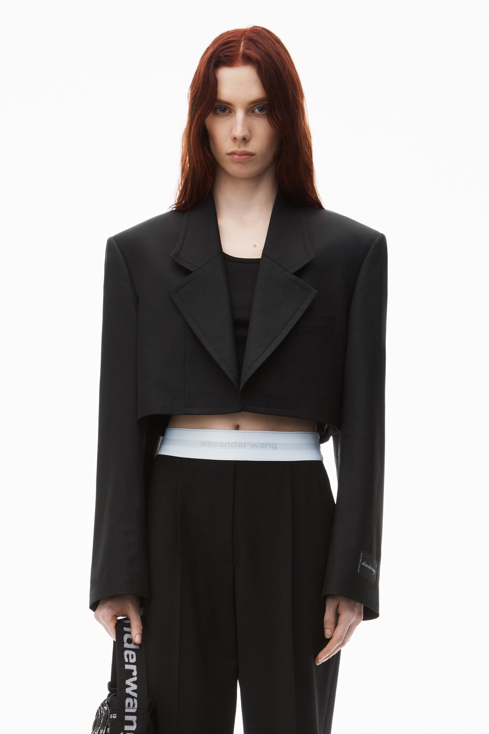 High-waist Pleated Pant With Logo Elastic Product Image