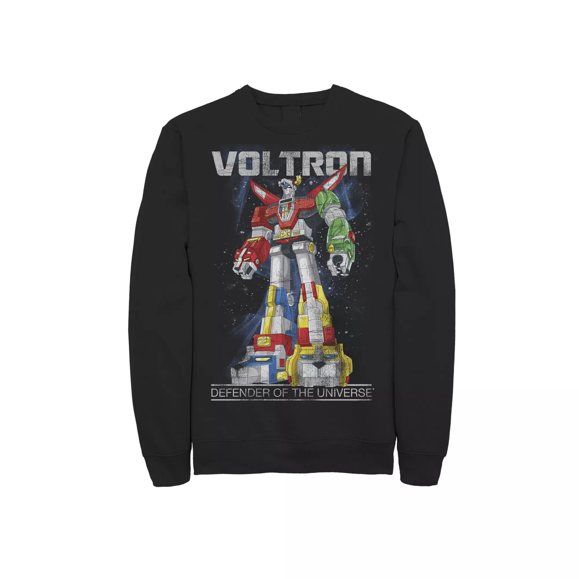 Men's Voltron: Retro Defender Space Distressed Sweatshirt,  Product Image