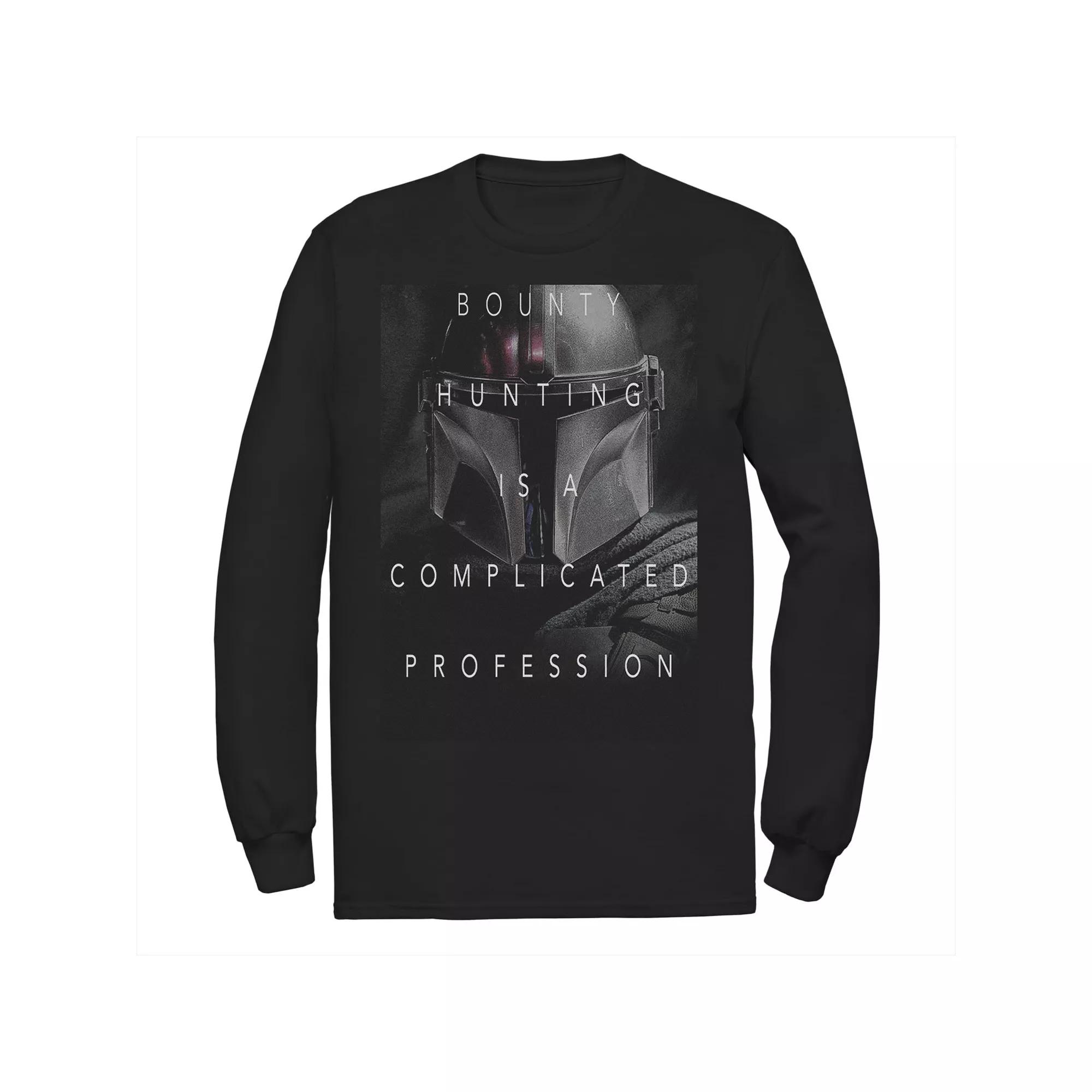 Men's Star Wars The Mandalorian Complicated Profession Dark Poster Tee,  Product Image