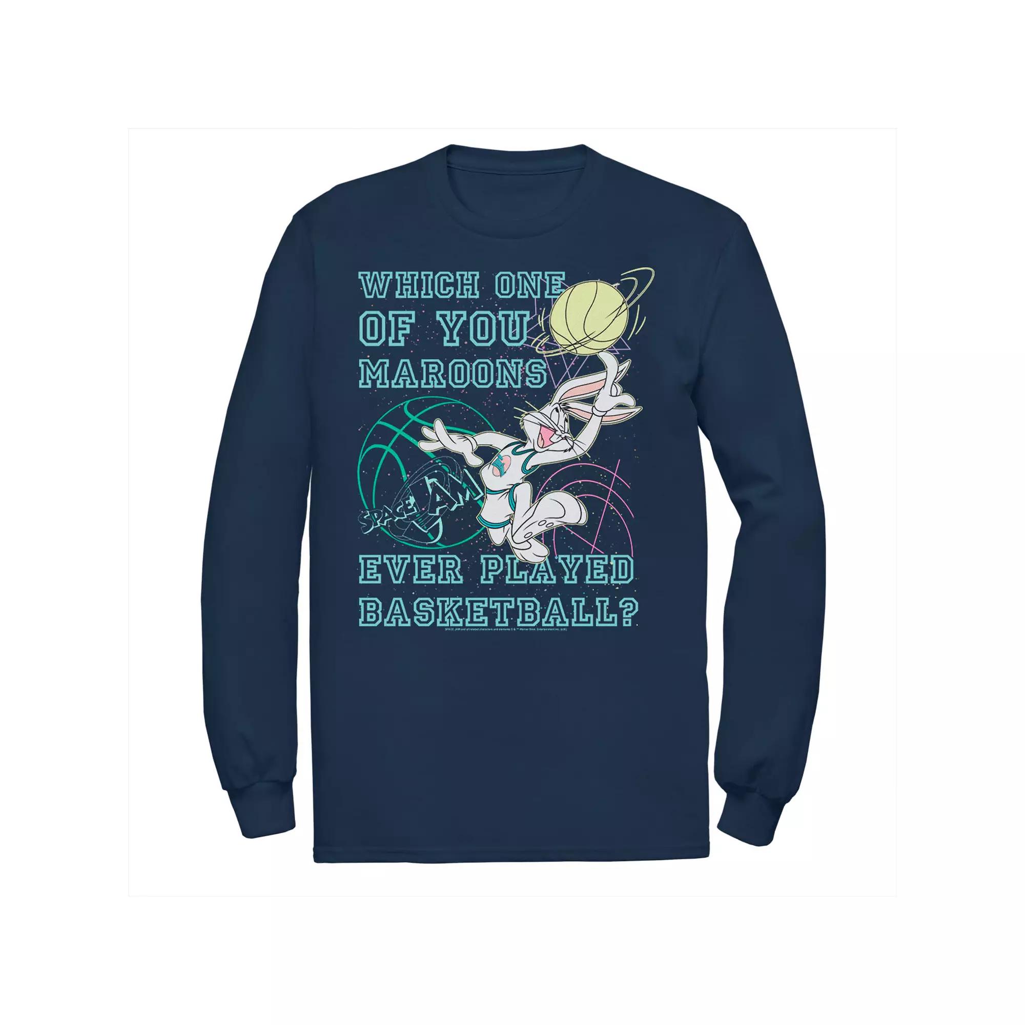 Men's Looney Tunes Space Jam Bugs Bunny Which One Of You Maroons Tee,  Product Image