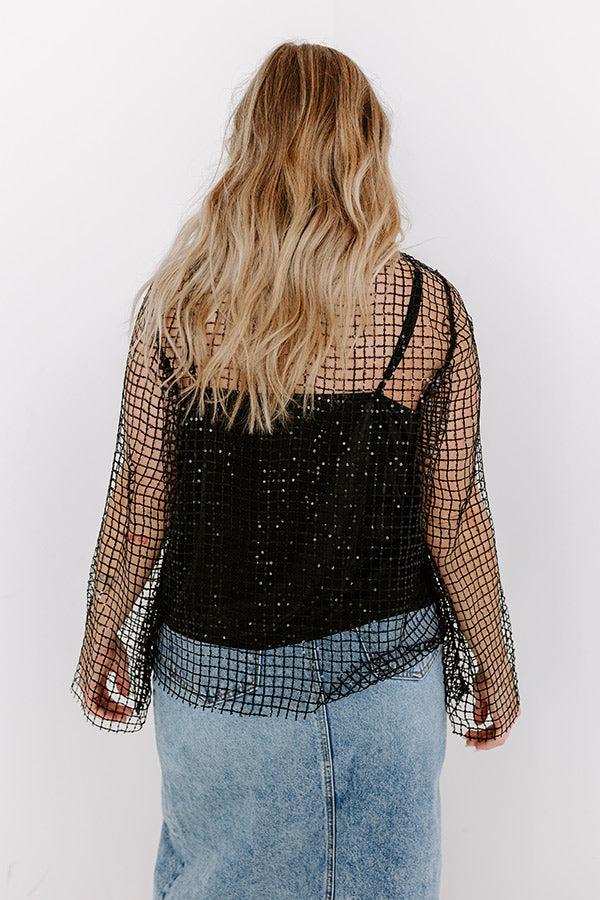 Broadway Beautiful Mesh Top Product Image