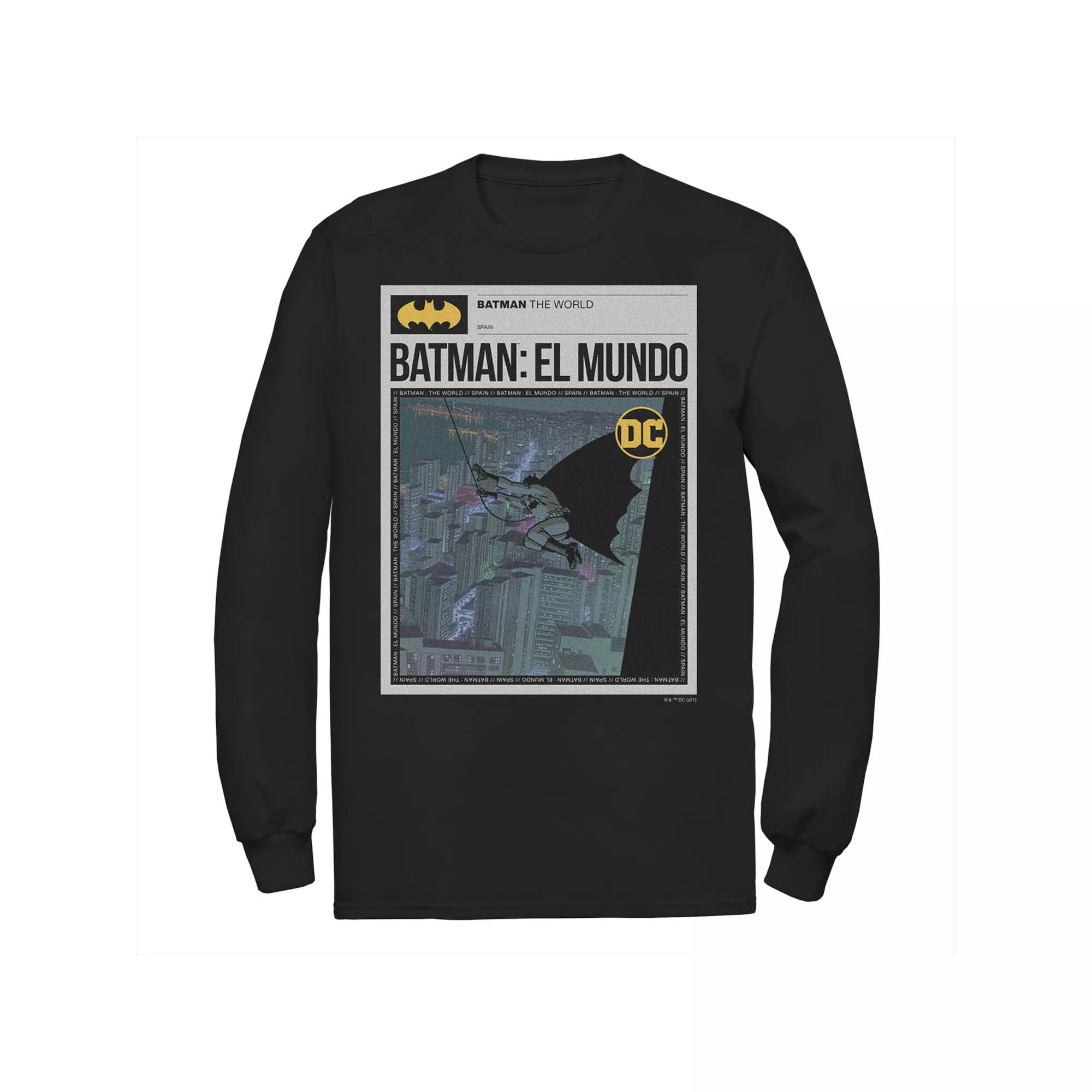 Men's Batman: El Mundo Mexico News Poster Tee,  Product Image