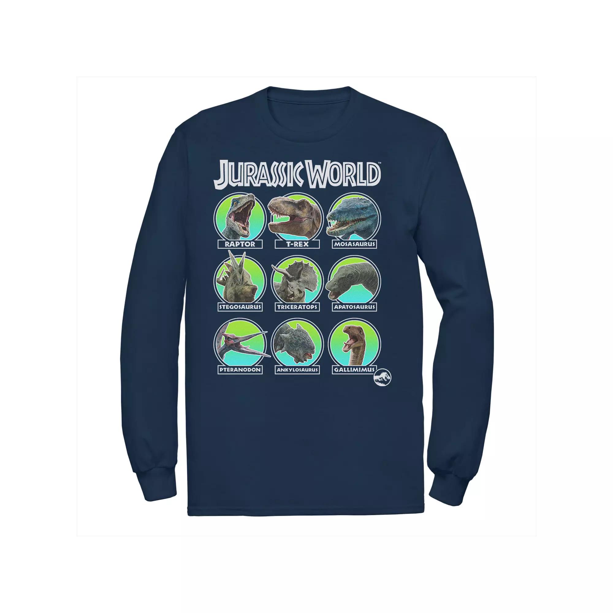 Men's Jurassic World Two Dino Heads Chart Tee,  Product Image