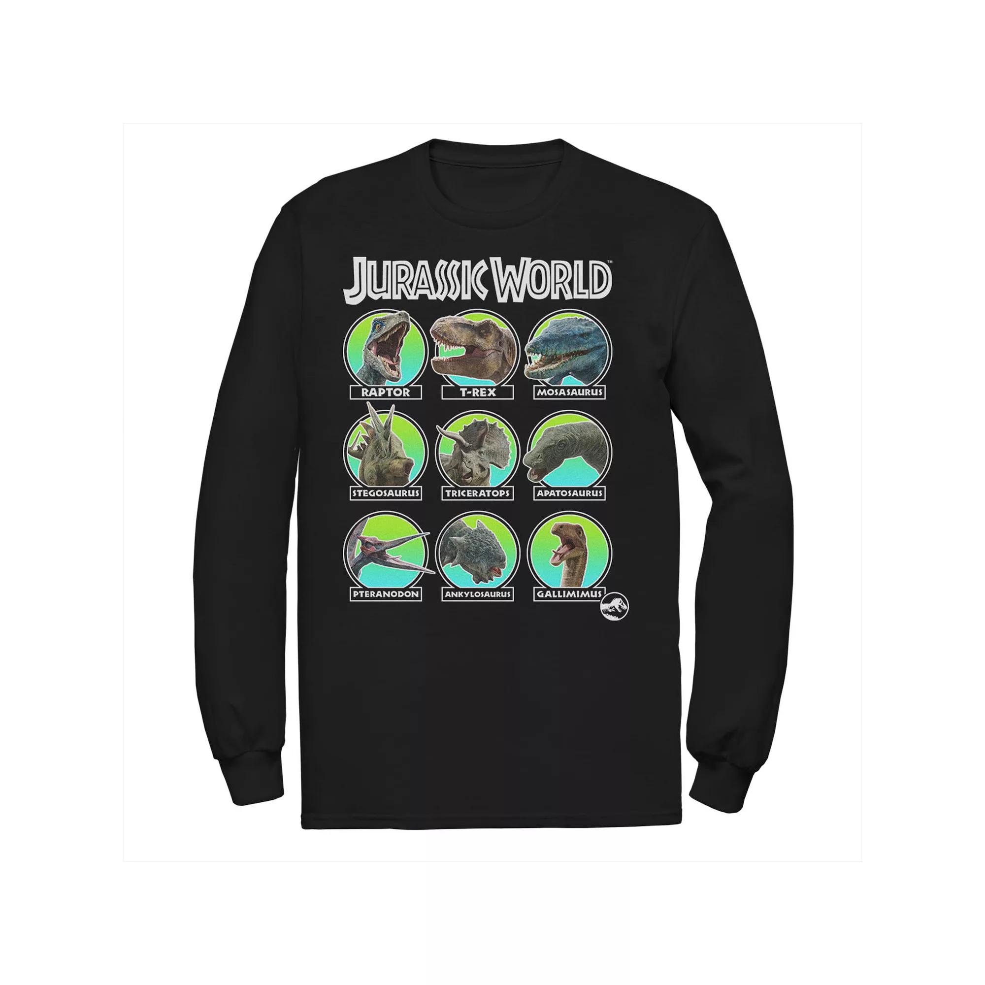 Men's Jurassic World Two Dino Heads Chart Tee,  Product Image