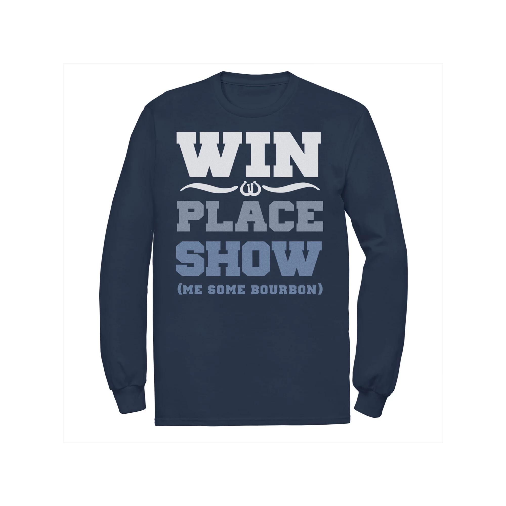 Men's Show Me Burbon Long Sleeve Graphic Tee,  Product Image