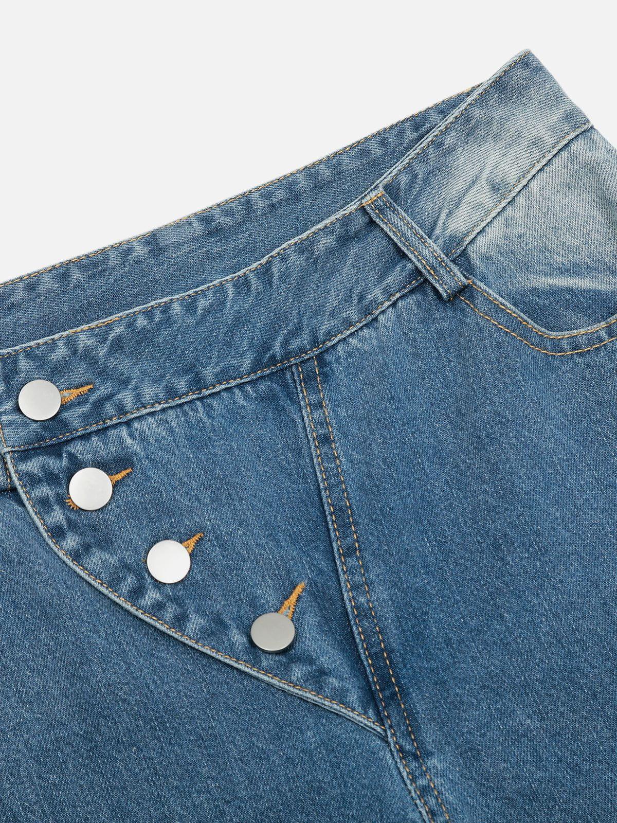 Aelfric Eden Irregular Button Super Baggy Barrel Jeans Product Image