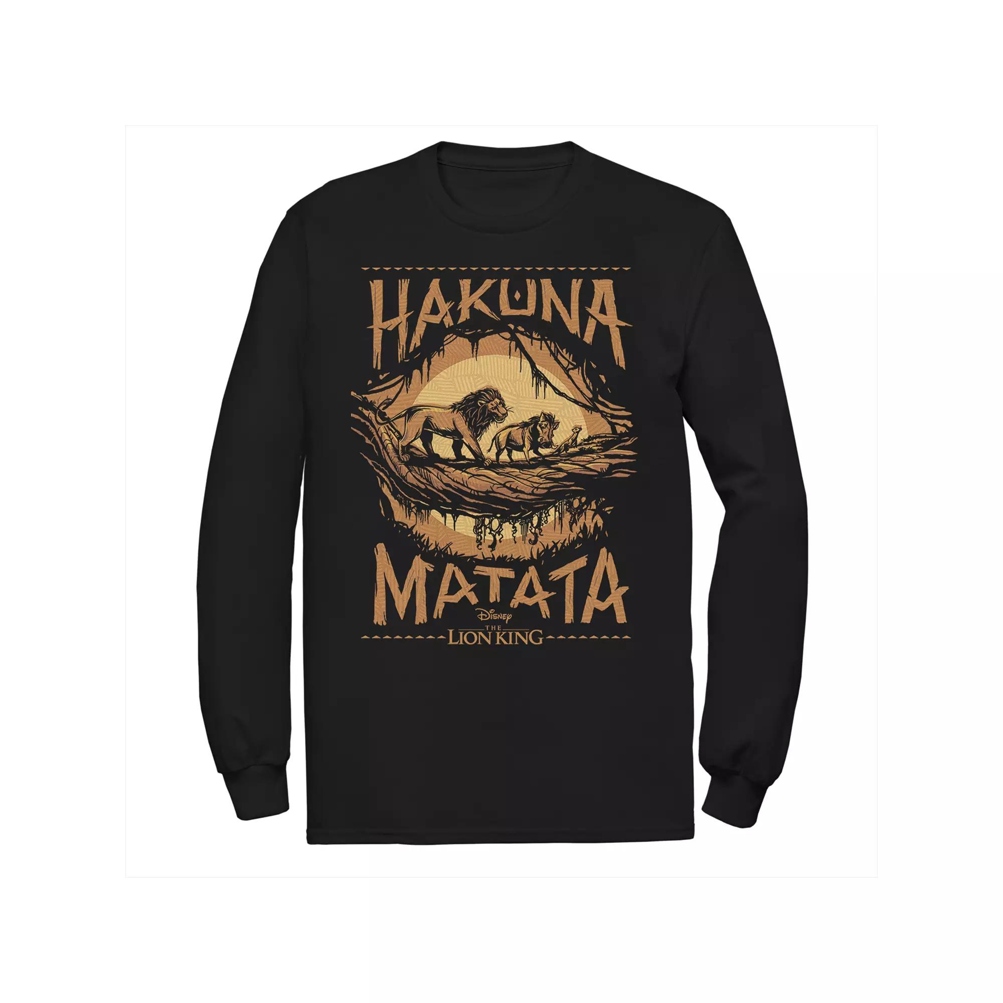 Disney's The Lion King Men's "Hakuna Matata" Long Sleeve Graphic Tee,  Product Image