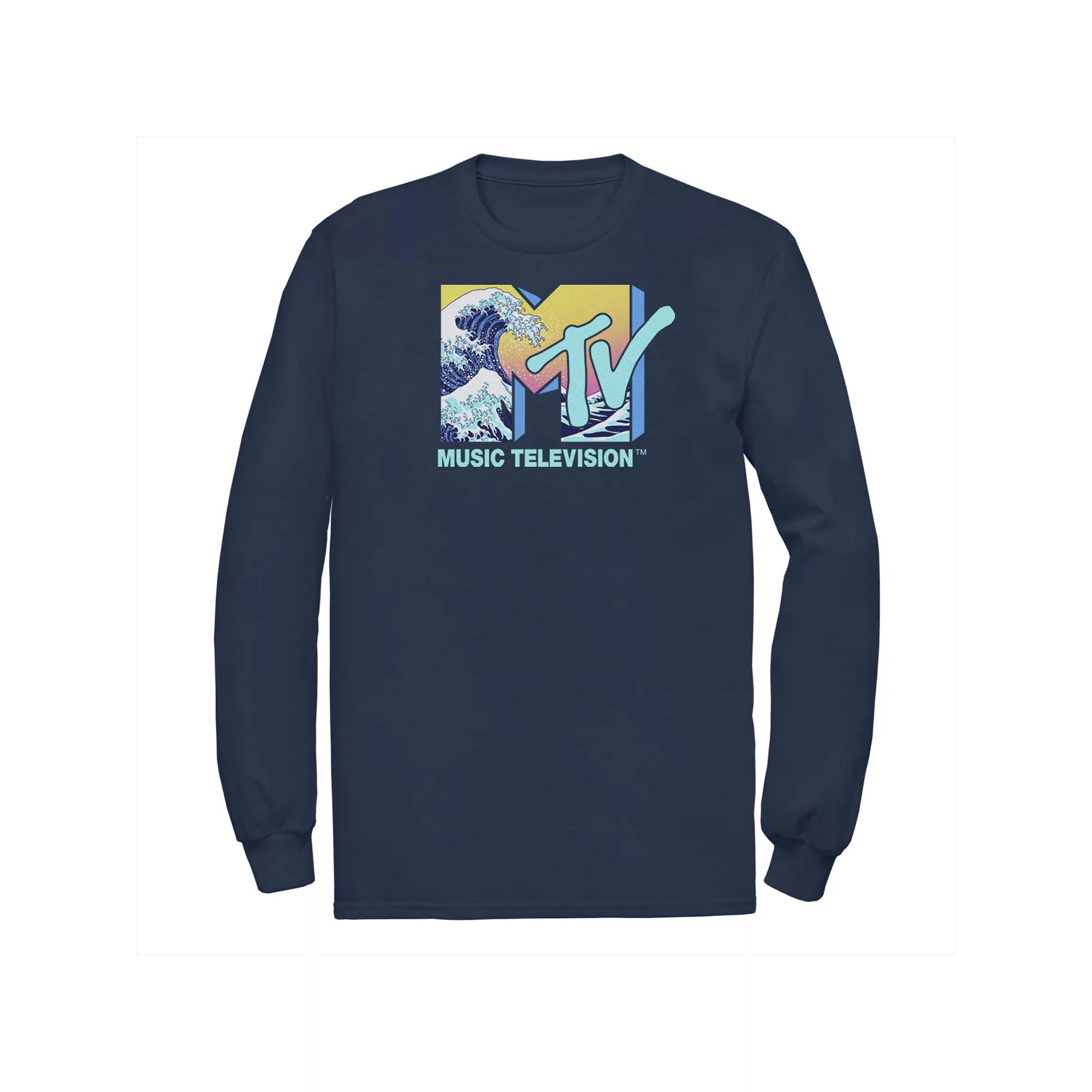 Men's MTV Music Television Wave Logo Fill Tee,  Product Image