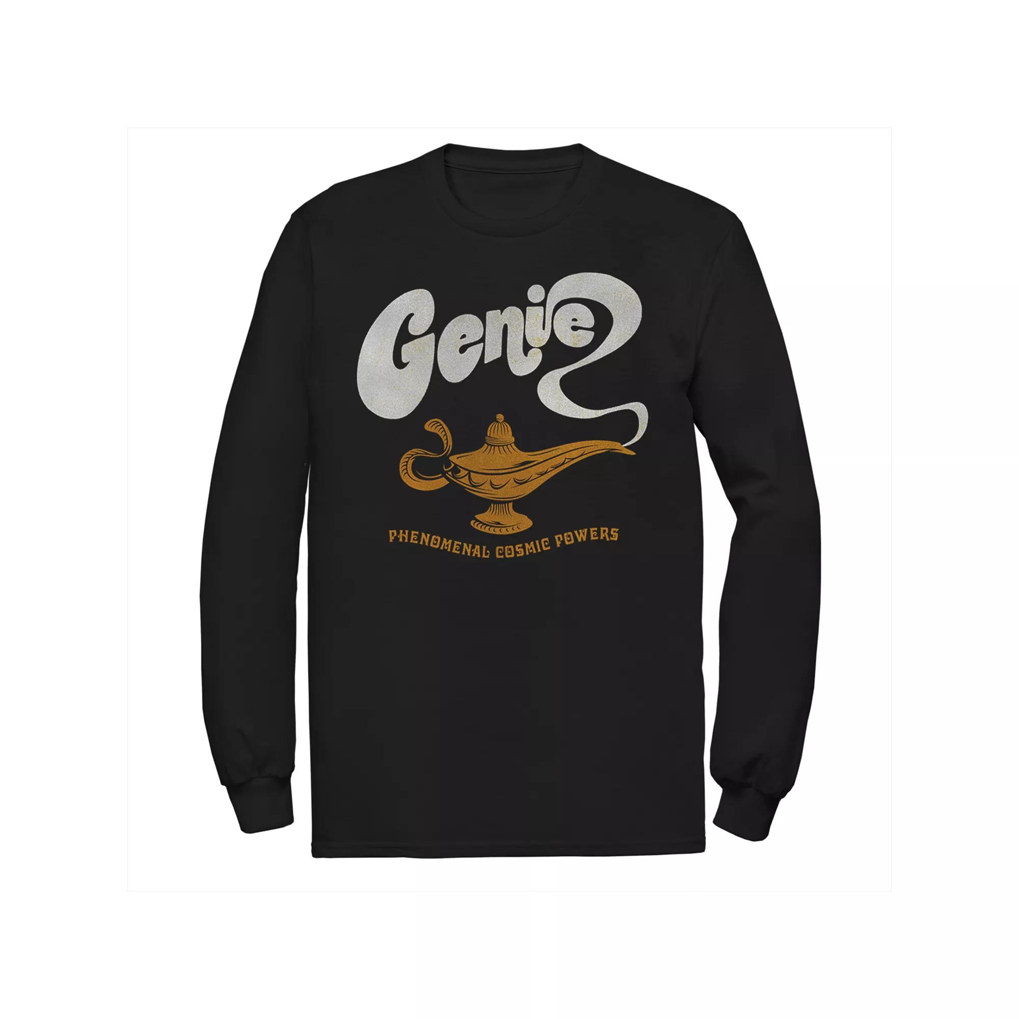 Disney's Aladdin Men's Genie Lamp Long Sleeve Graphic Tee,  Product Image