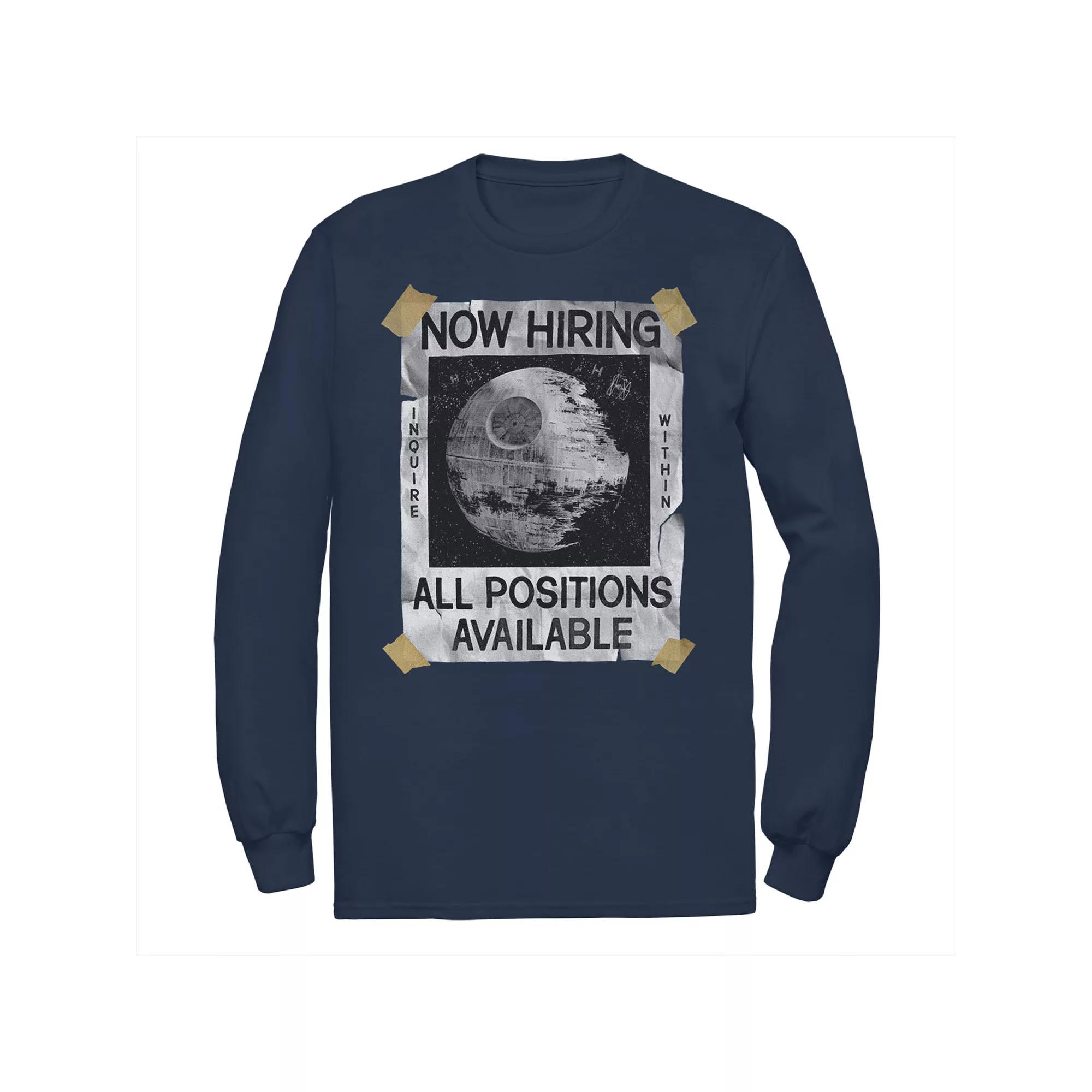 Men's Star Wars Now Hiring On The Death Star Tee,  Product Image