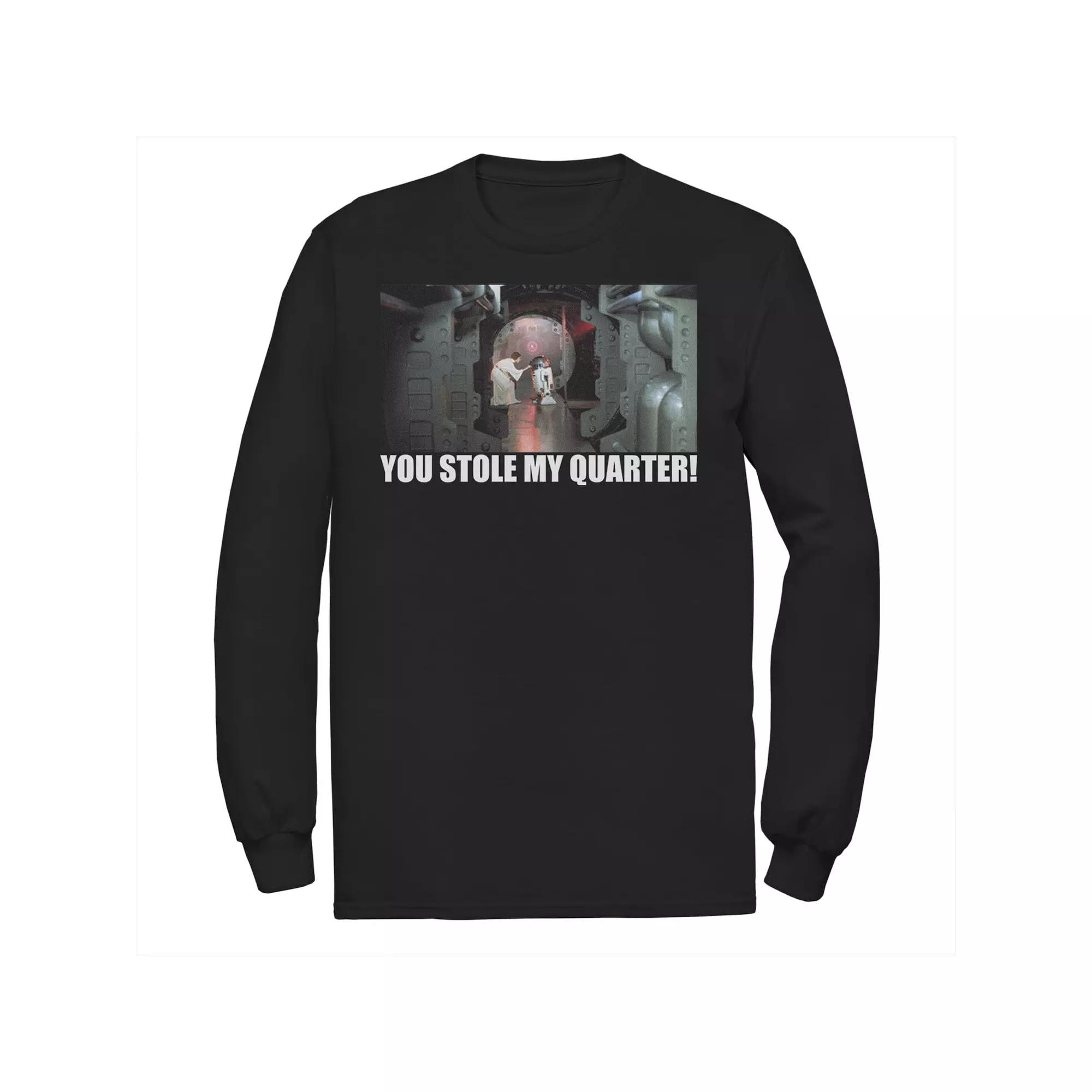 Men's Star Wars Princess Leia & R2-D2 You Stole My Quarter Tee,  Product Image