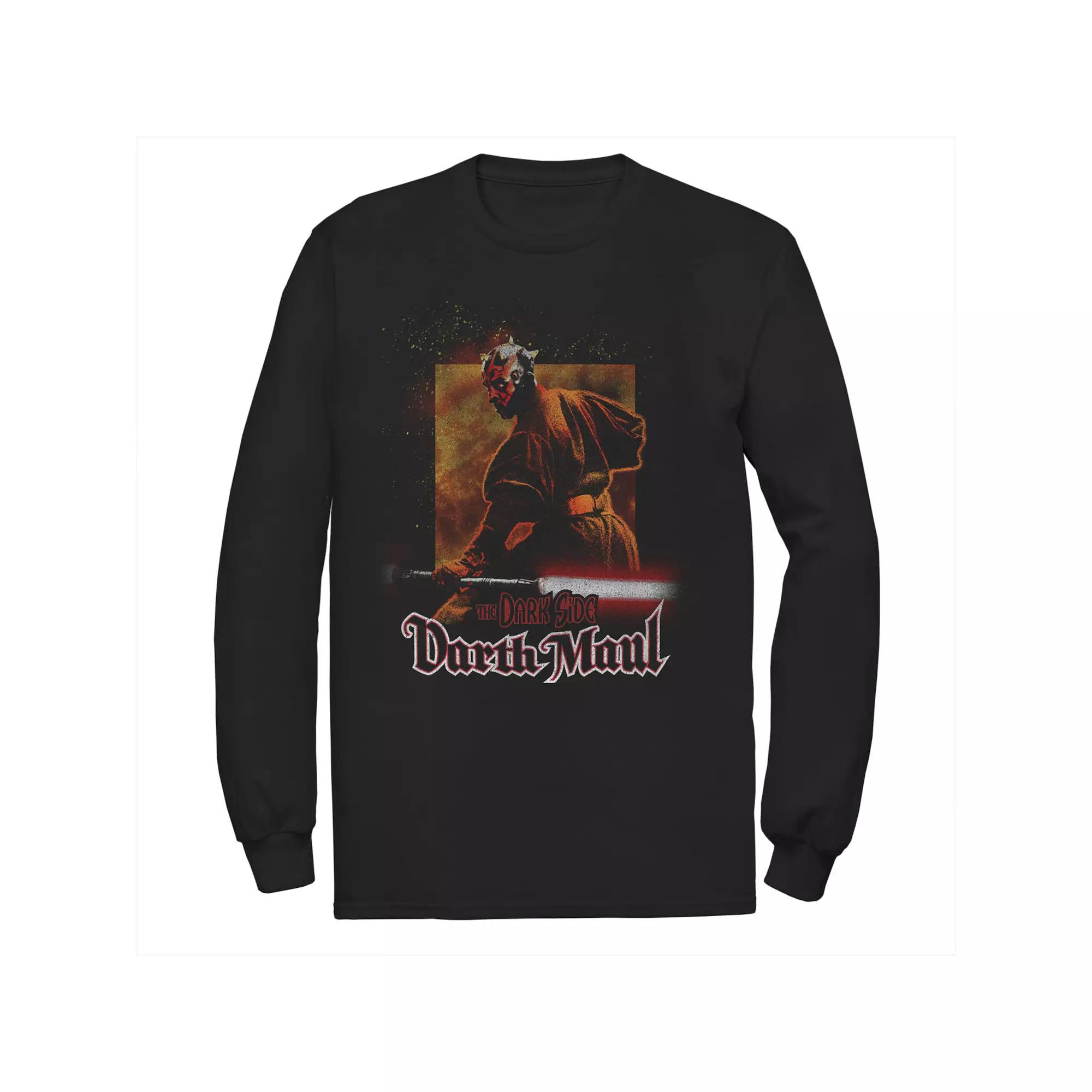 Men's Star Wars Darth Maul The Dark Side Text Poster Tee,  Product Image