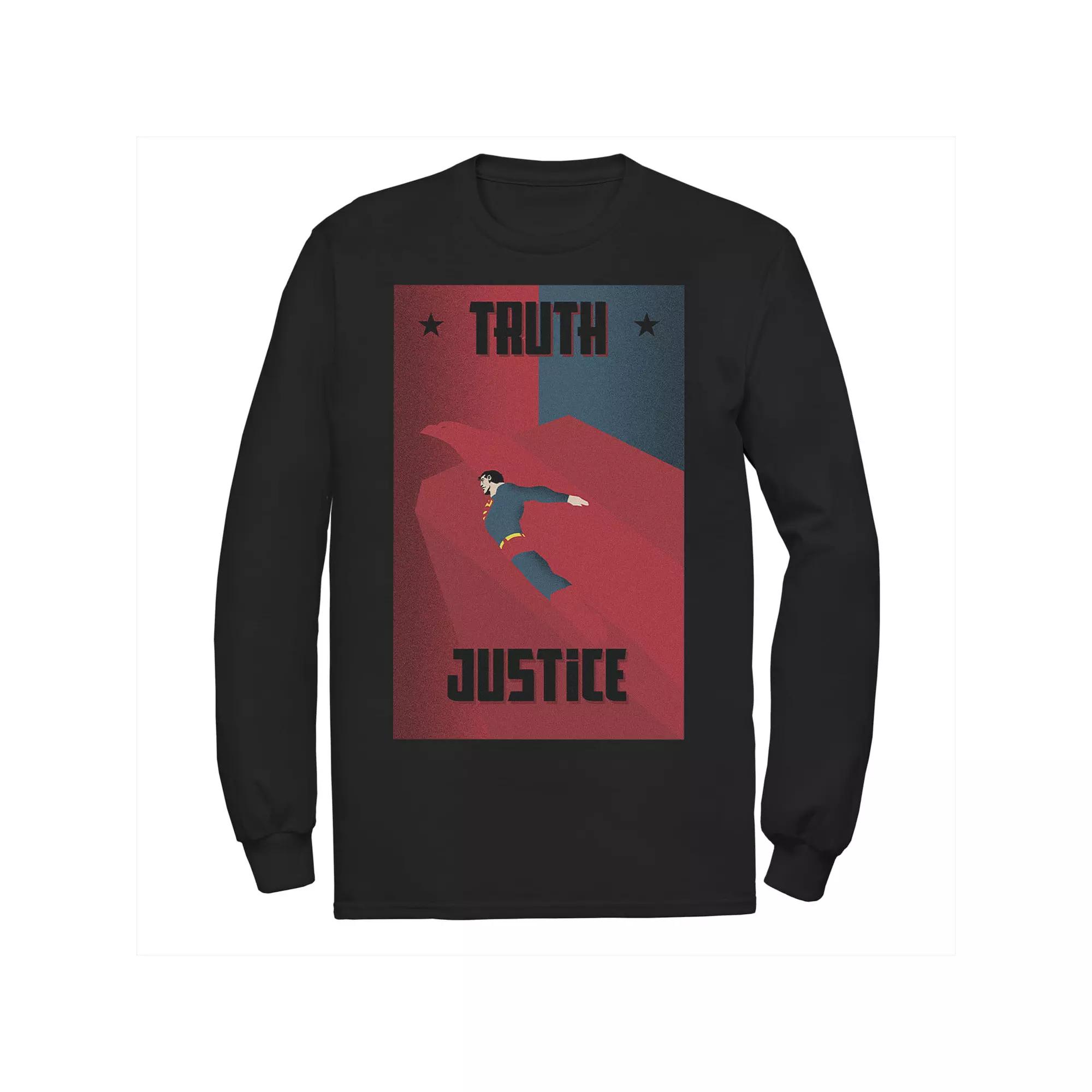 Men's Jurassic Park Retro Distressed Rainbow Logo Long Sleeve Tee,  Product Image