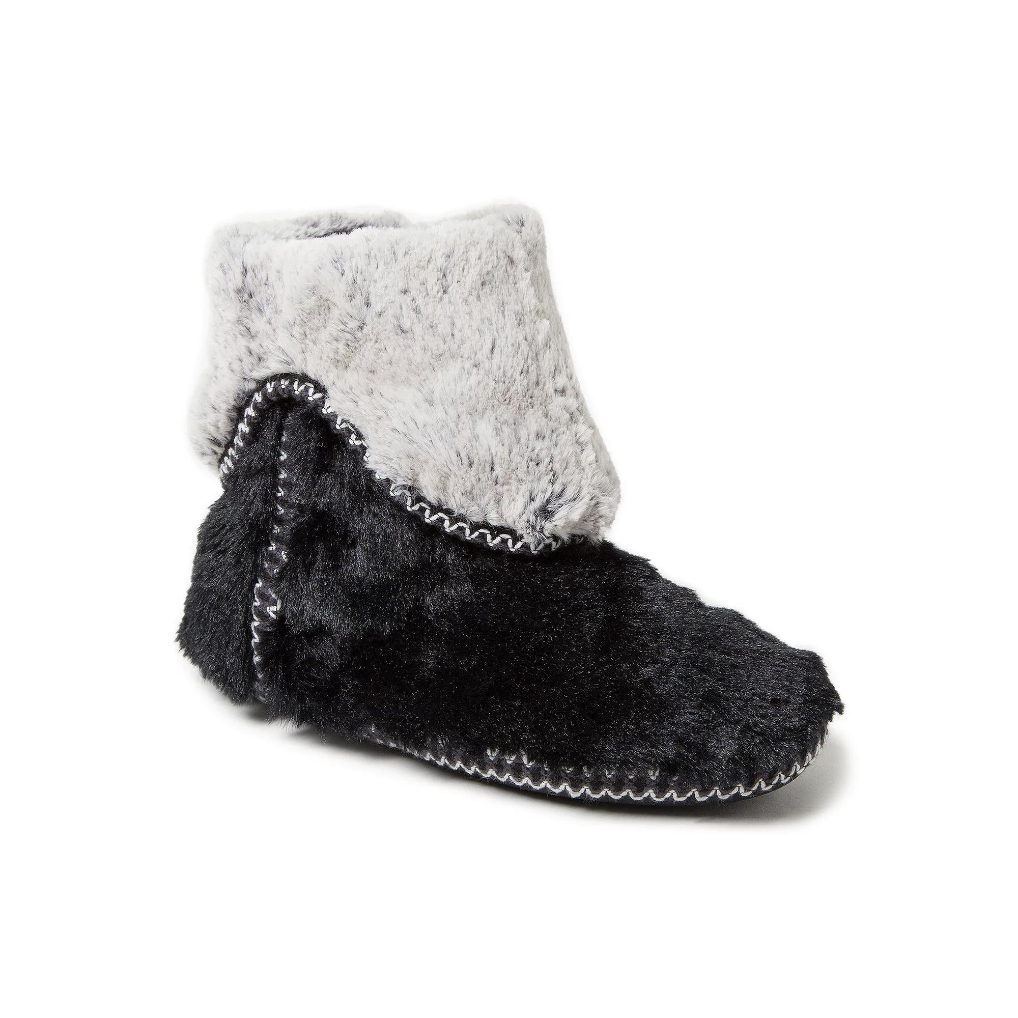 Dearfoams Faux Fur Fold-Down Women's Slippers,  Product Image