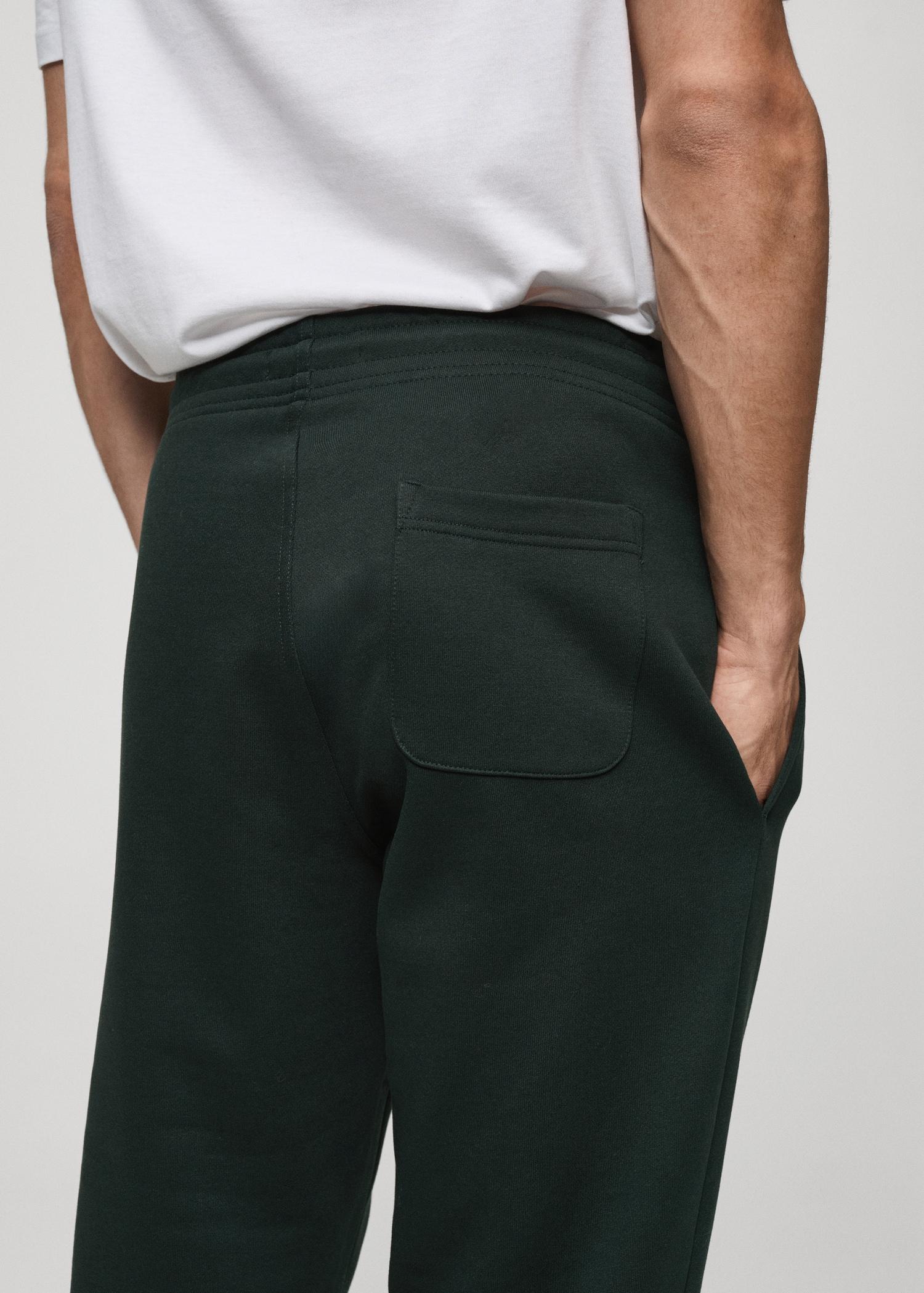 Brushed joggers with elastic waistband - Men | MANGO USA Product Image