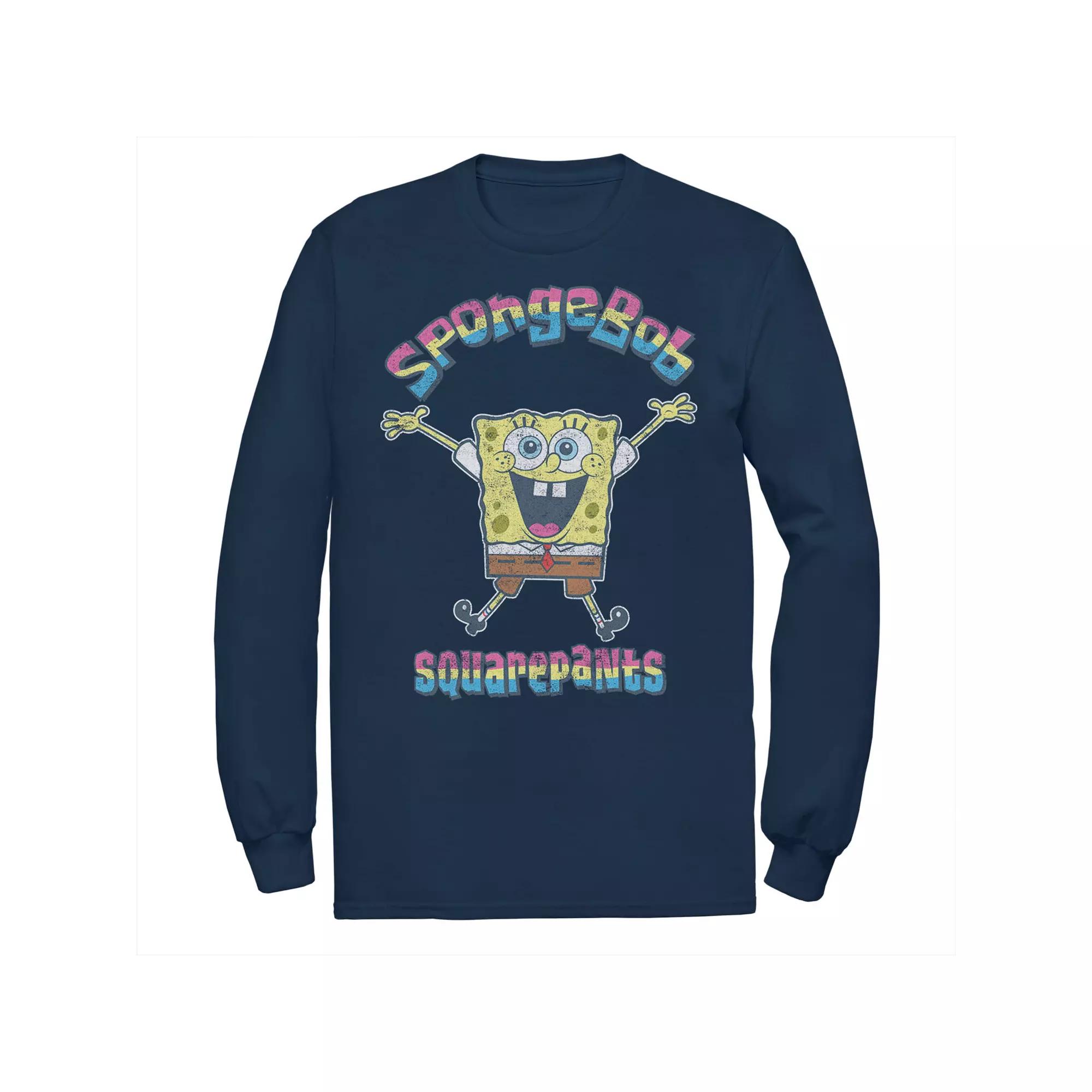 Men's Nickelodeon SpongeBob SquarePants Rainbow Logo Tee,  Product Image