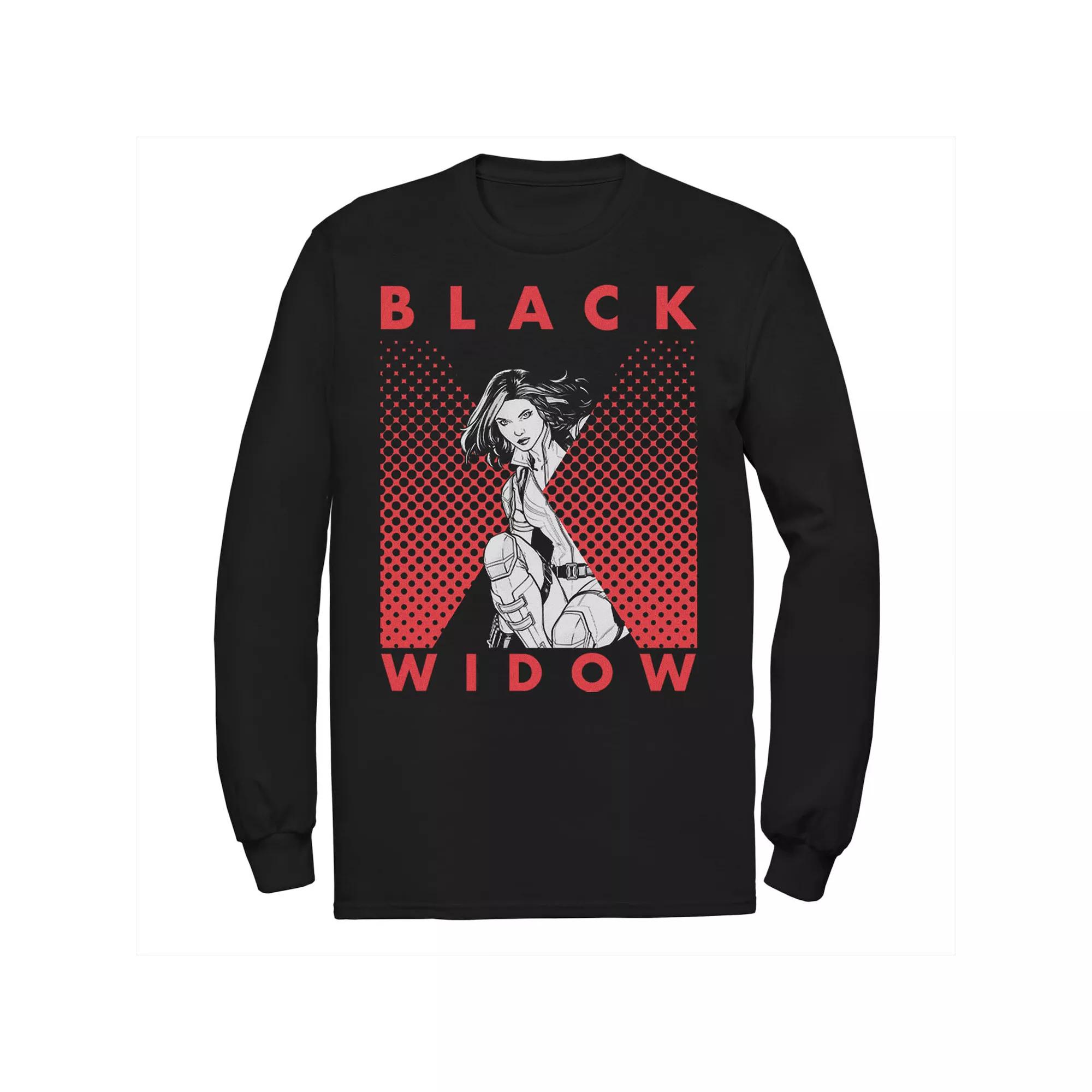 Men's Marvel Black Widow Halftone Tee,  Product Image