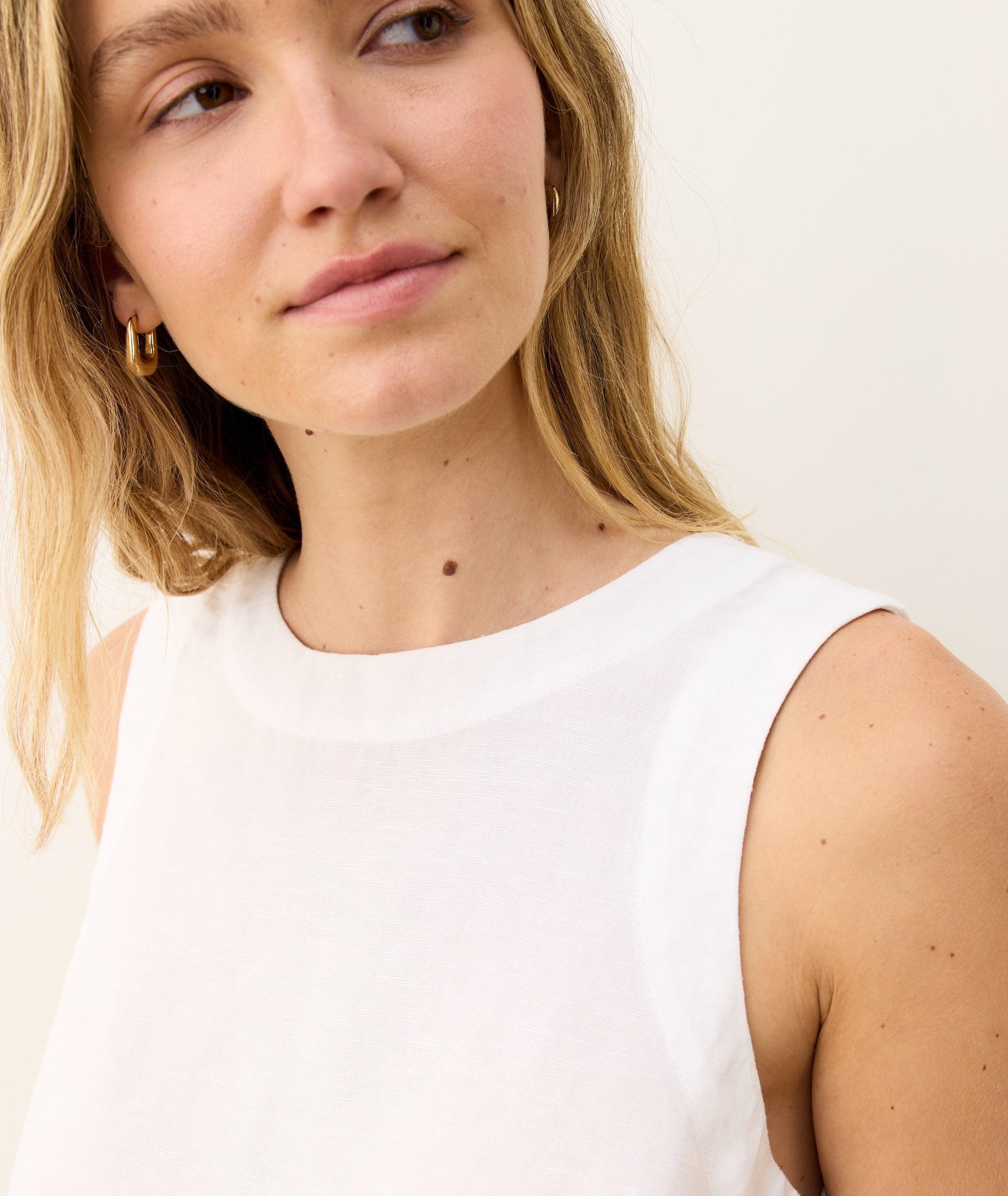 Linen Drawstring Wide Leg Pant Product Image