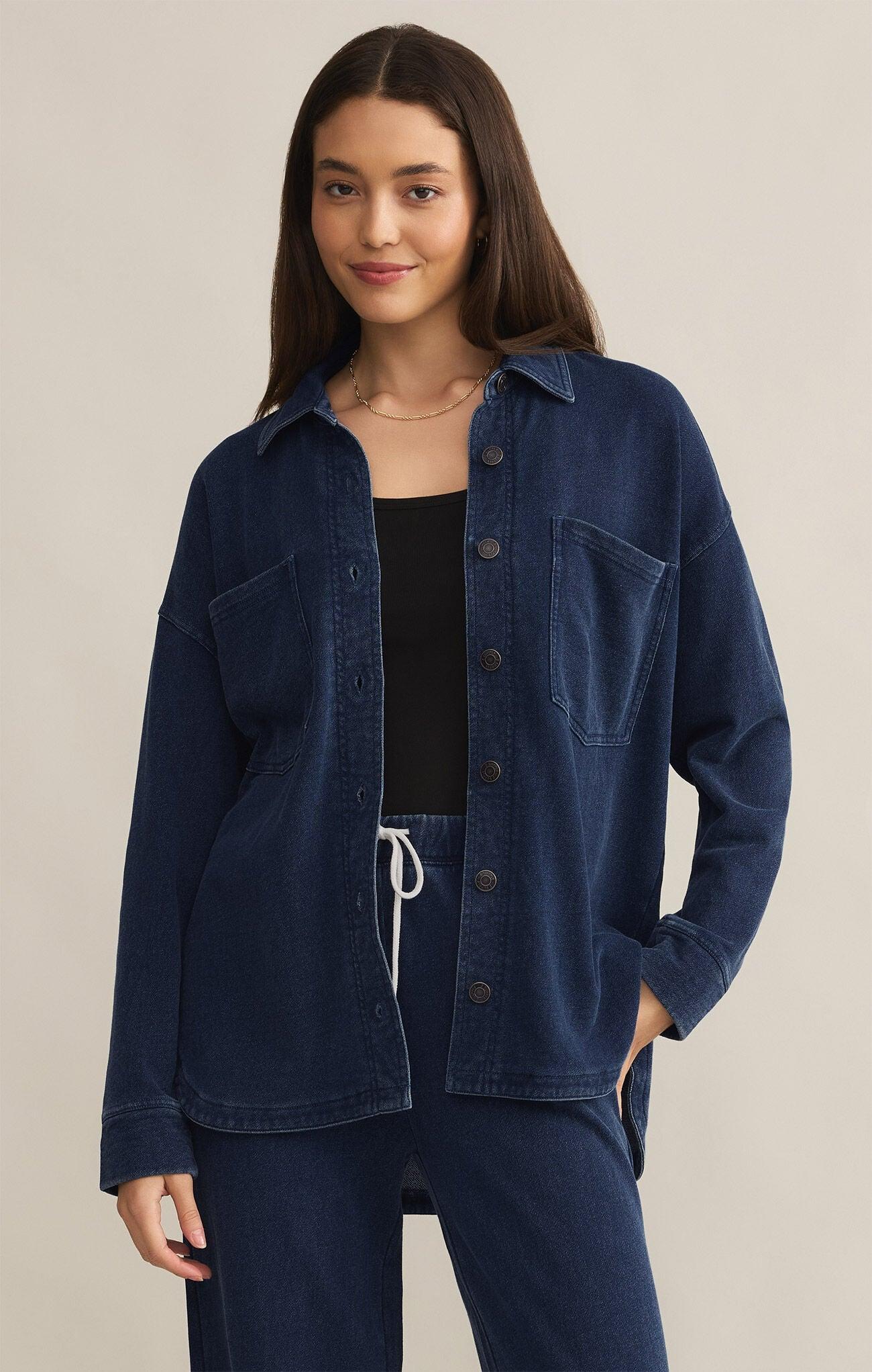 ALL DAY KNIT DENIM JACKET Product Image