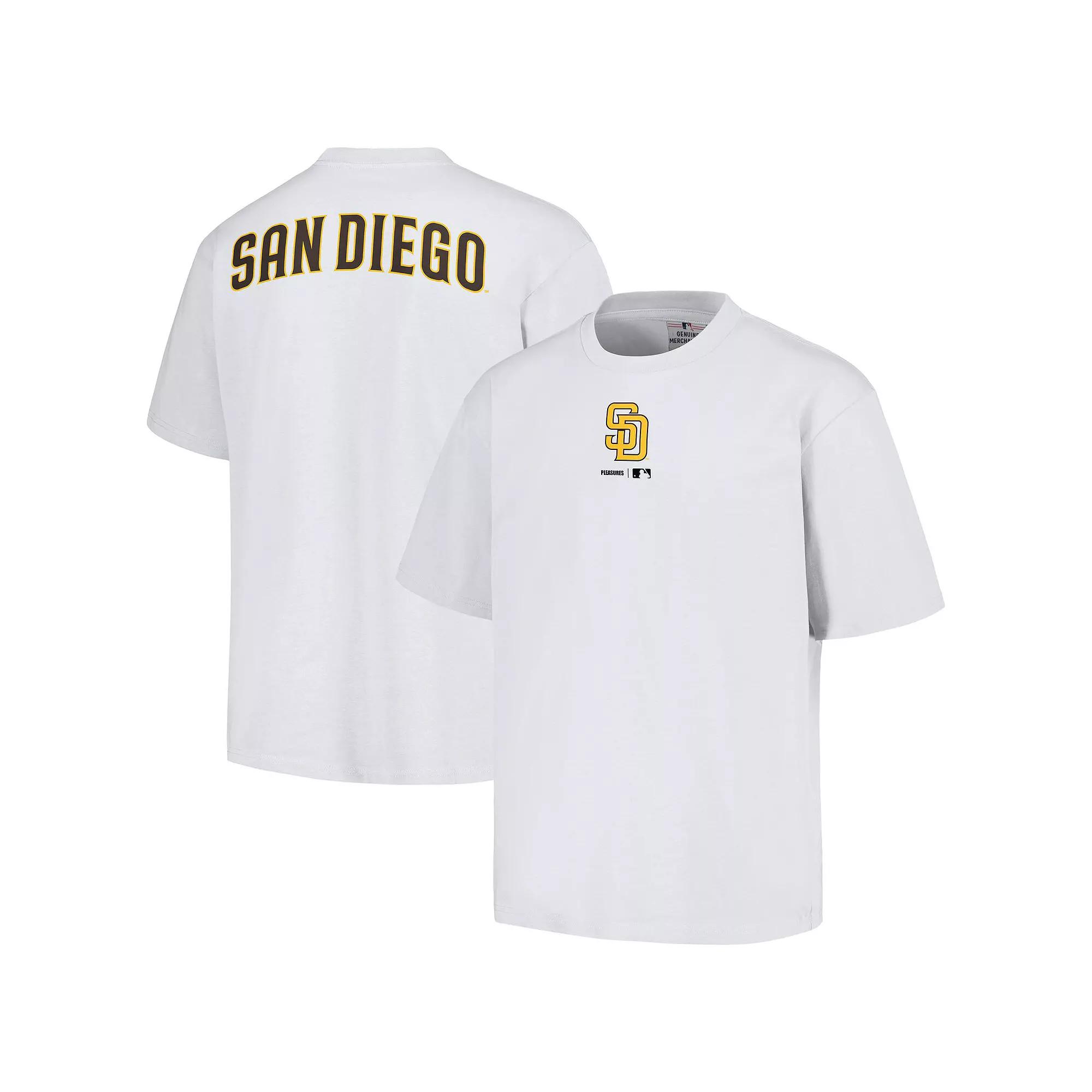 Men's PLEASURES White San Diego Padres Mascot T-Shirt,  Product Image