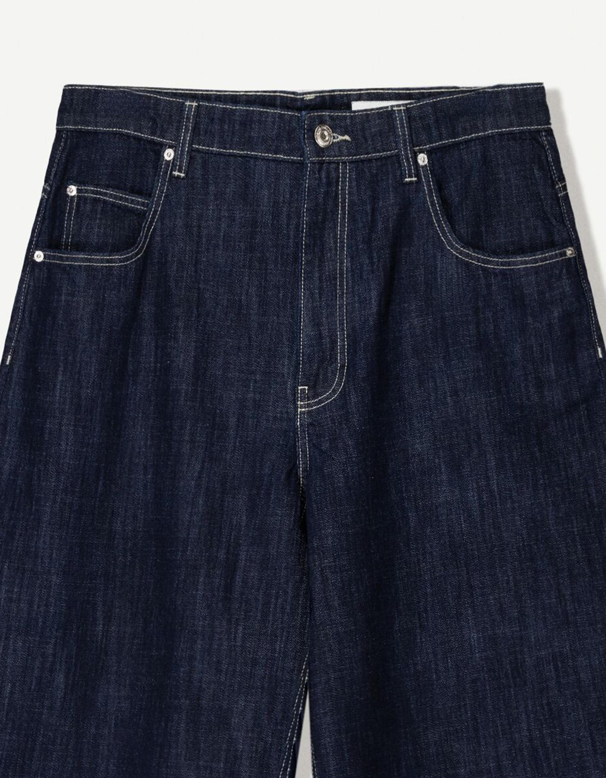Super baggy denim Bermuda jorts Product Image