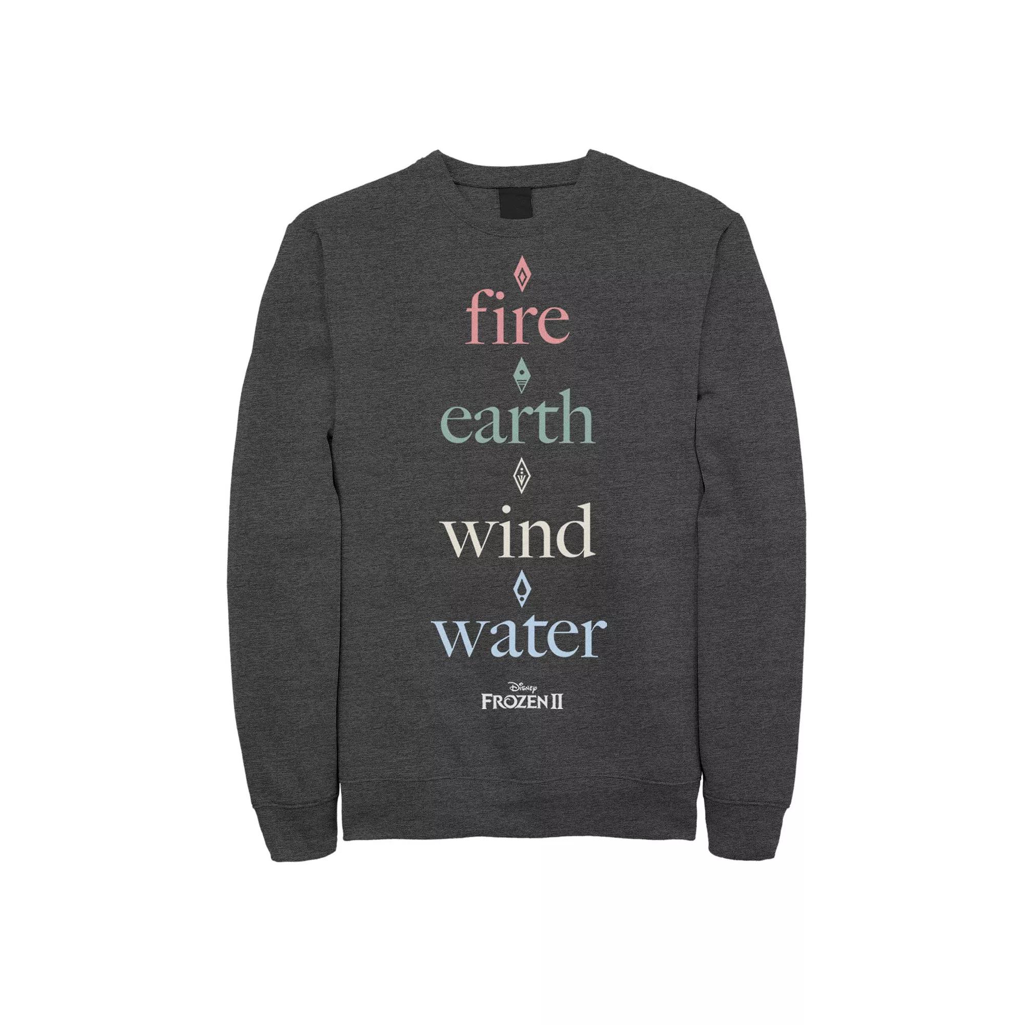 Men's Disney Frozen 2 Element Simple Text Stack Sweatshirt,  Product Image