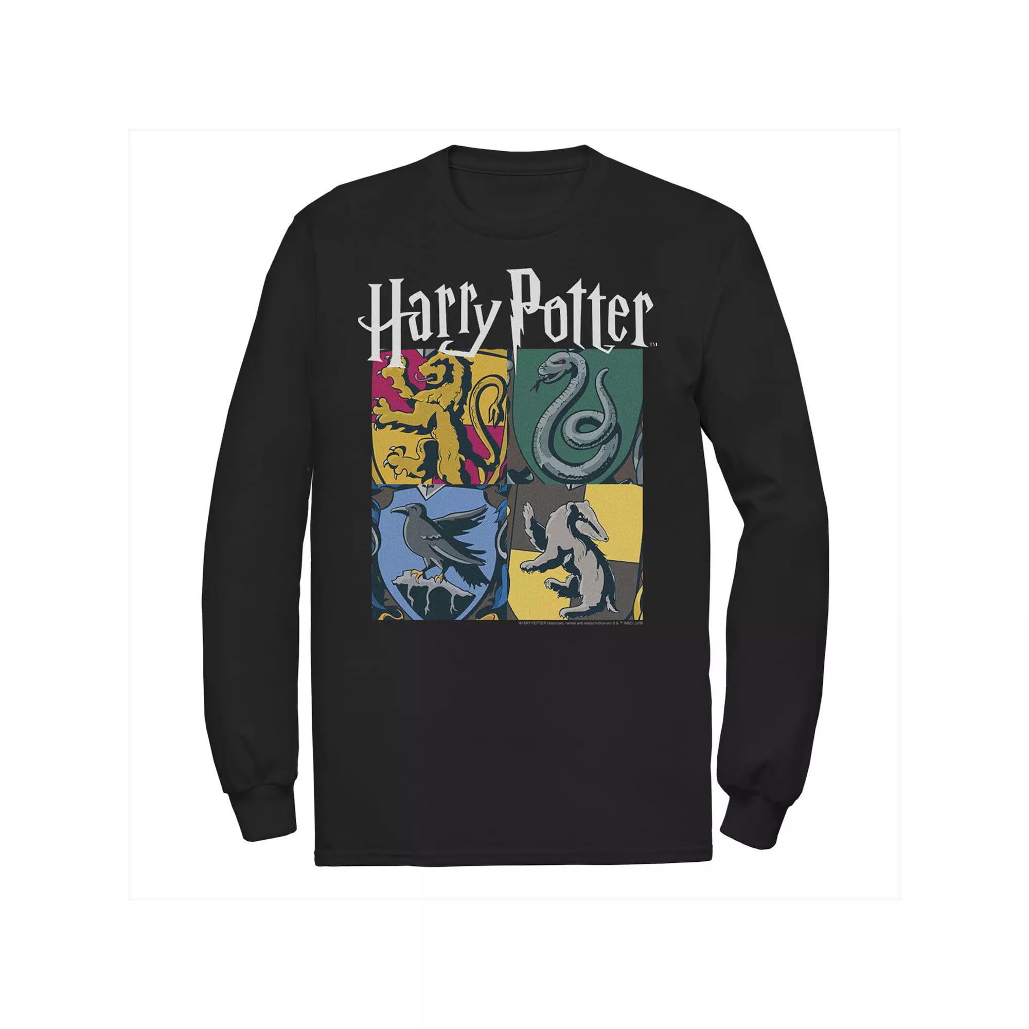 Men's Harry Potter Hogwart Houses Vintage Collage Tee,  Product Image