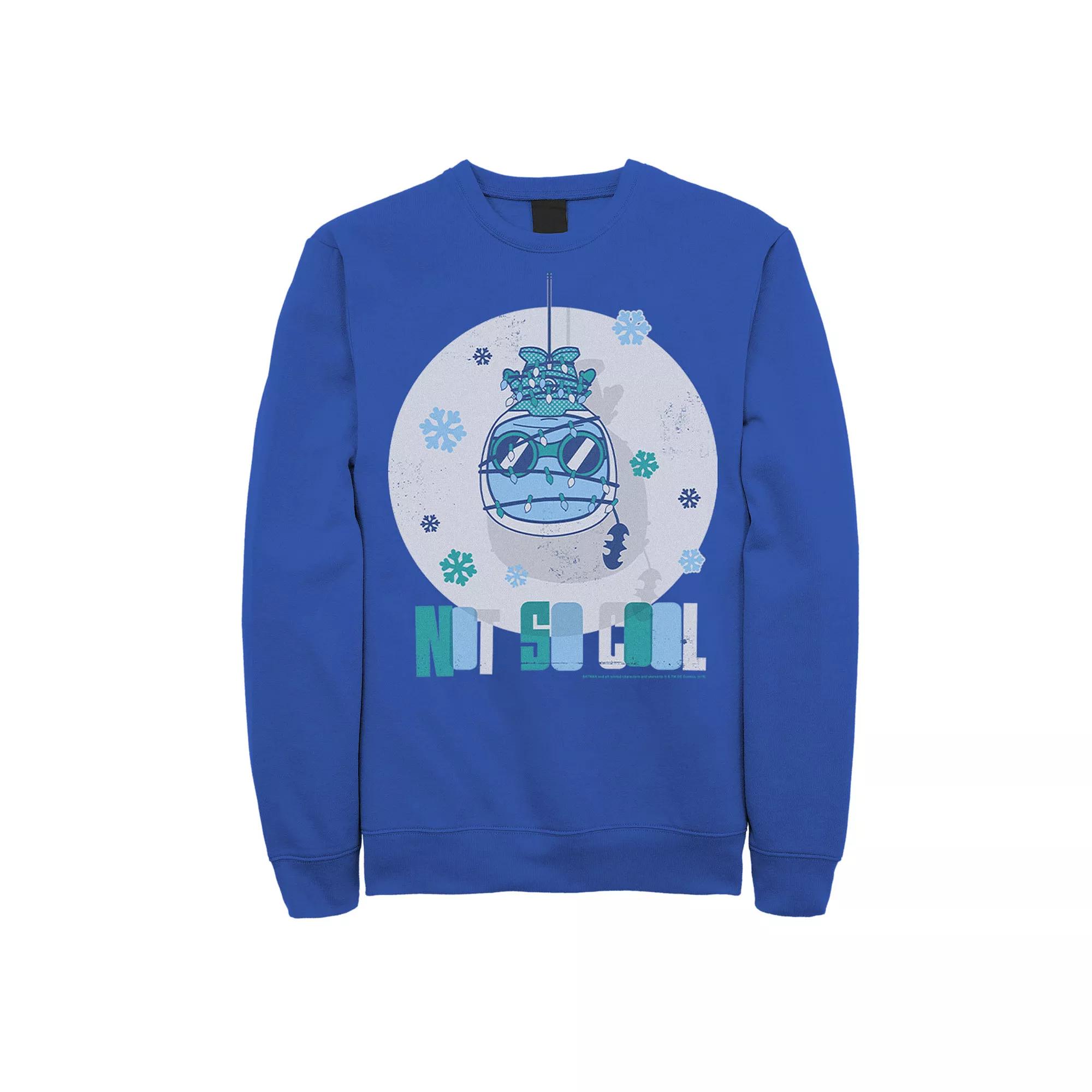 Men's DC Comics Mr. Freeze Not So Cool Christmas Sweatshirt,  Product Image