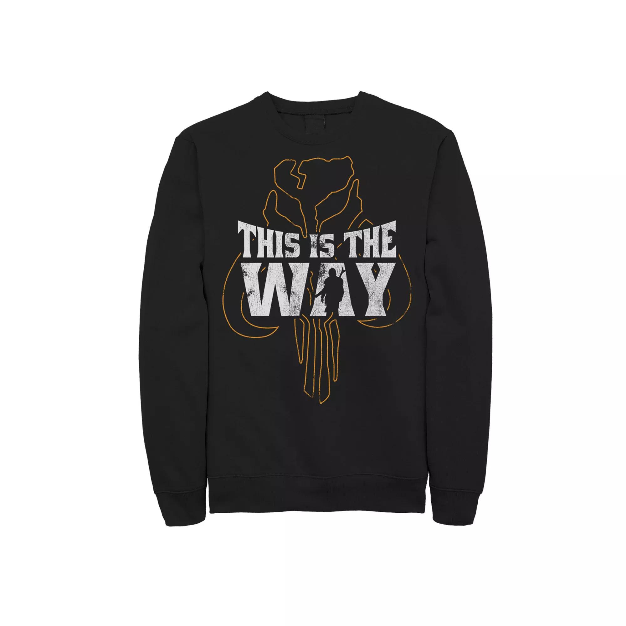 Men's Star Wars The Mandalorian This Is The Way Mythosaur Overlay Sweatshirt,  Product Image