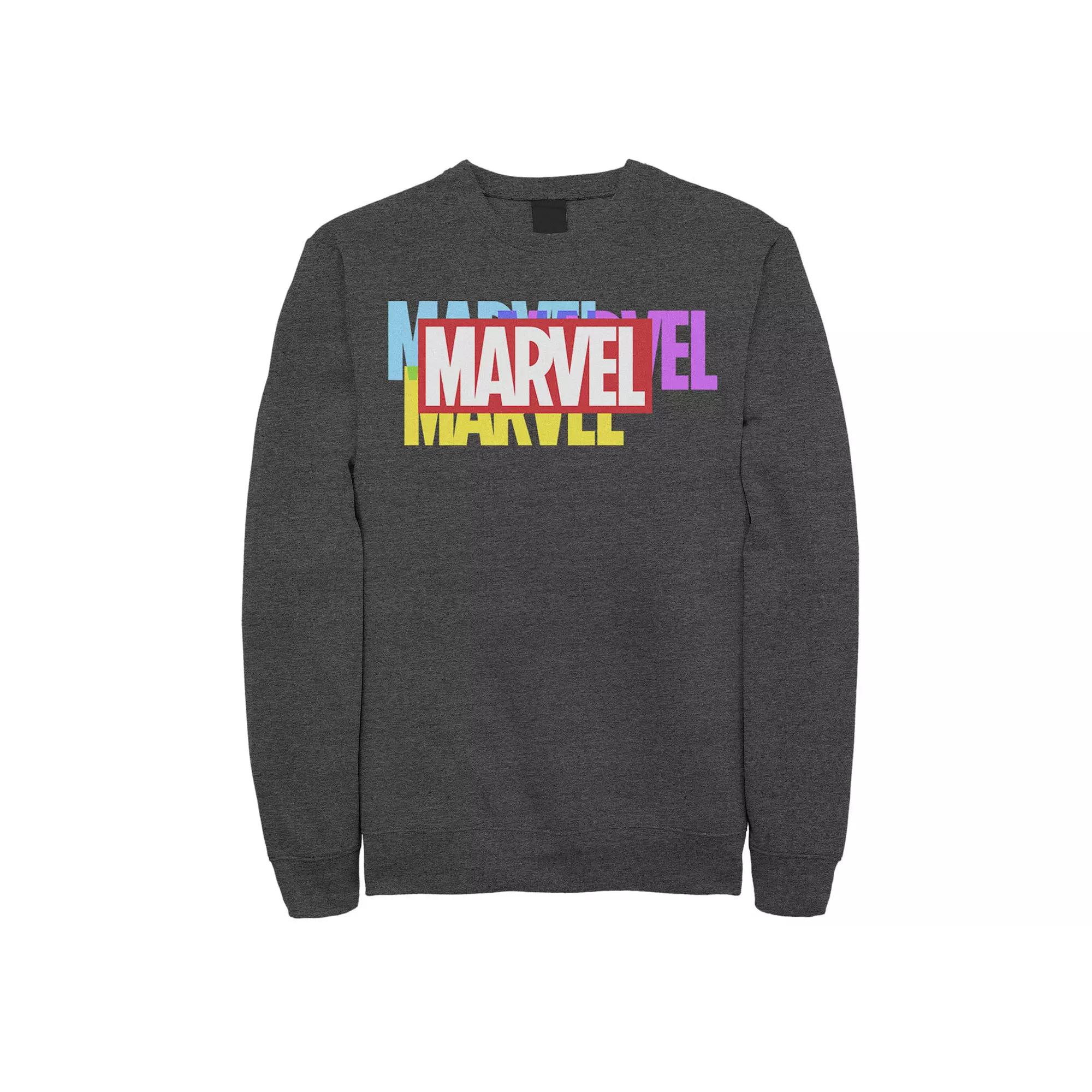 Men's Marvel Multi-Color Logo Sweatshirt,  Product Image
