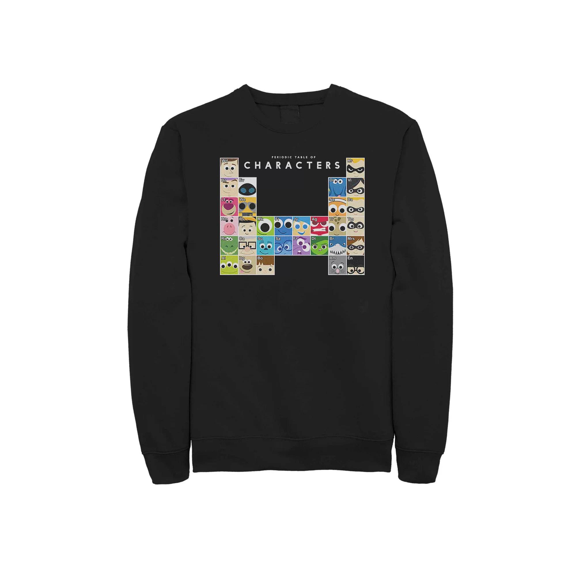 Men's Disney Pixar Periodic Table Of Characters Fleece Sweater,  Product Image