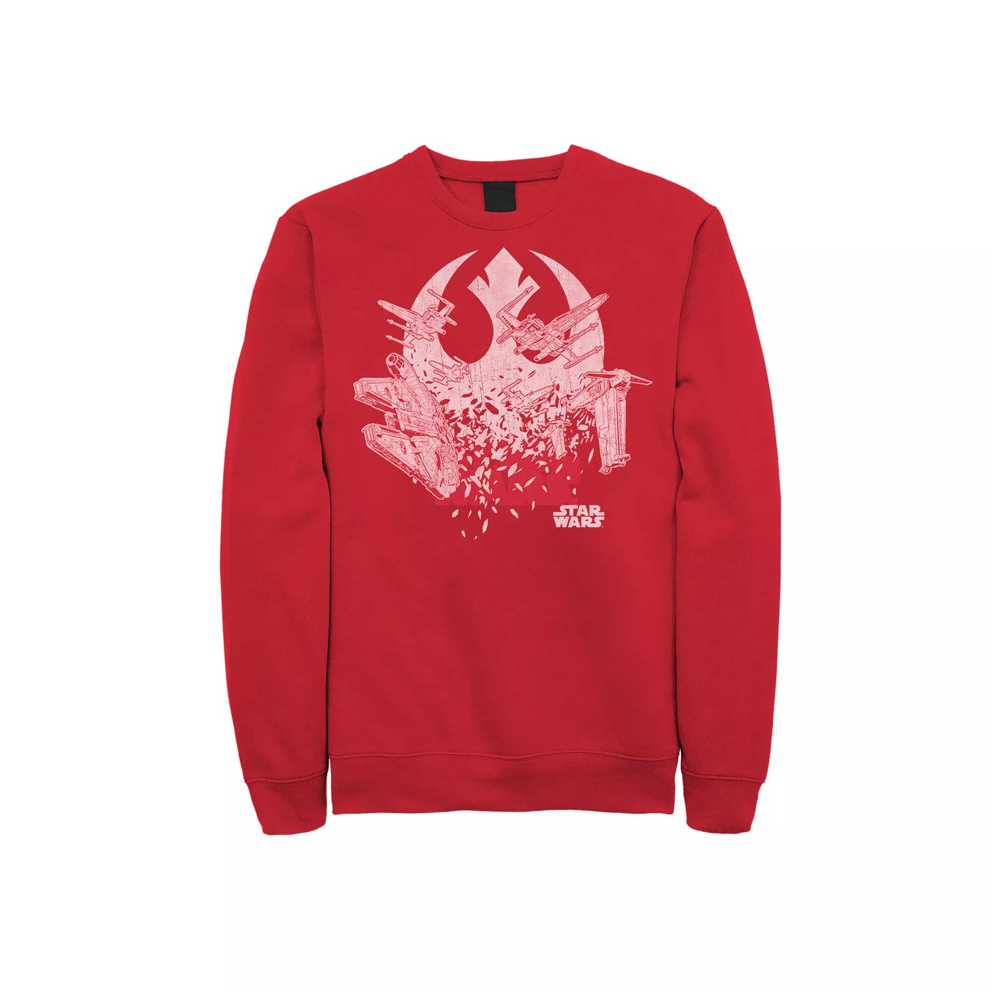 Men's Marvel Avengers Endgame Spray Paint Captain America Logo Sweatshirt,  Product Image