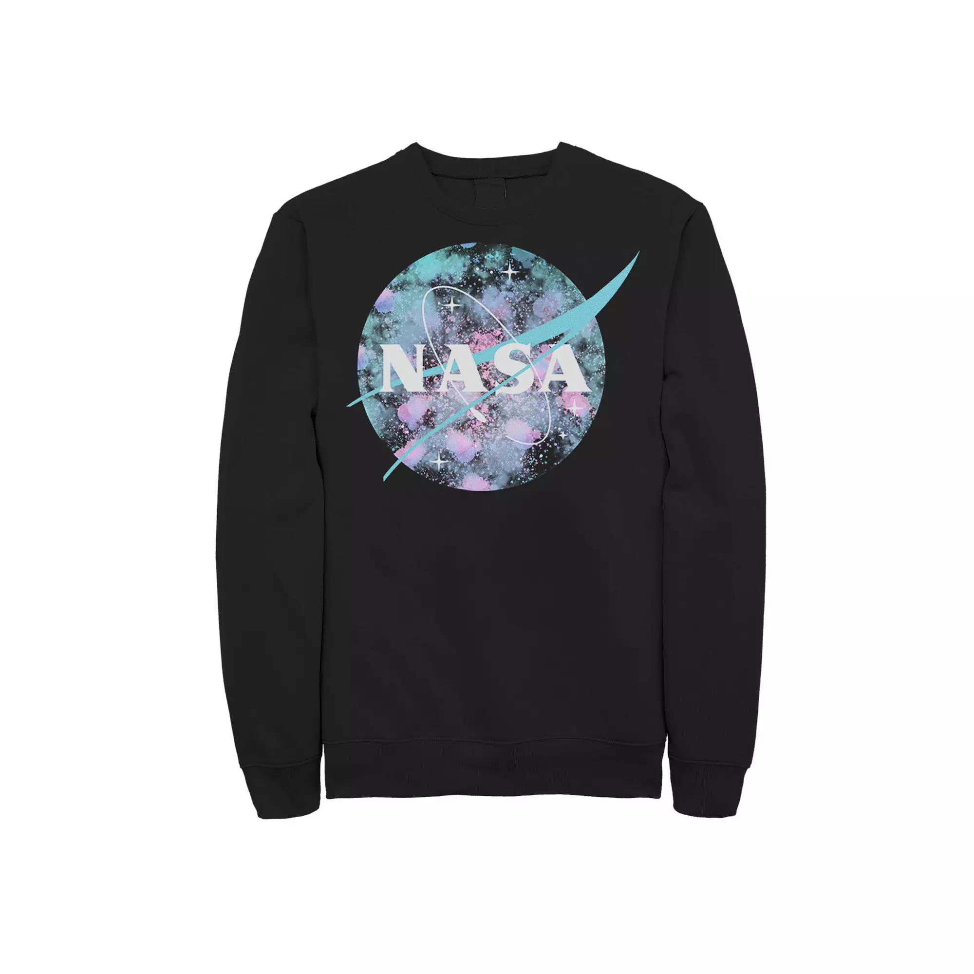 Men's NASA Spray Paint Splatter Logo Sweatshirt,  Product Image