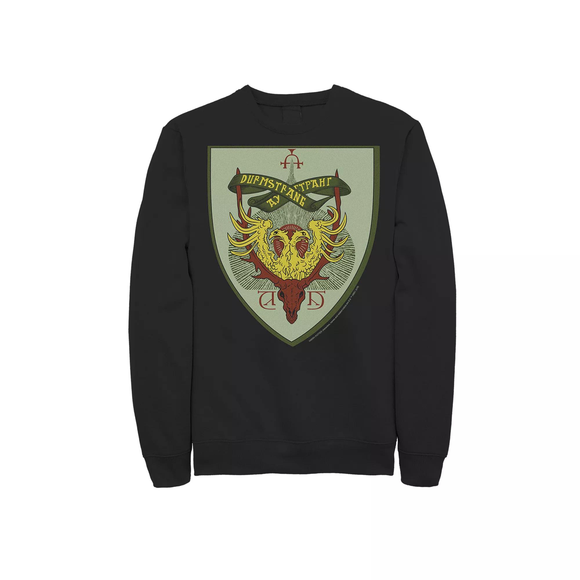 Men's Harry Potter Durmstrang Crest Fleece Graphic Pullover, Size: XL, Black Product Image