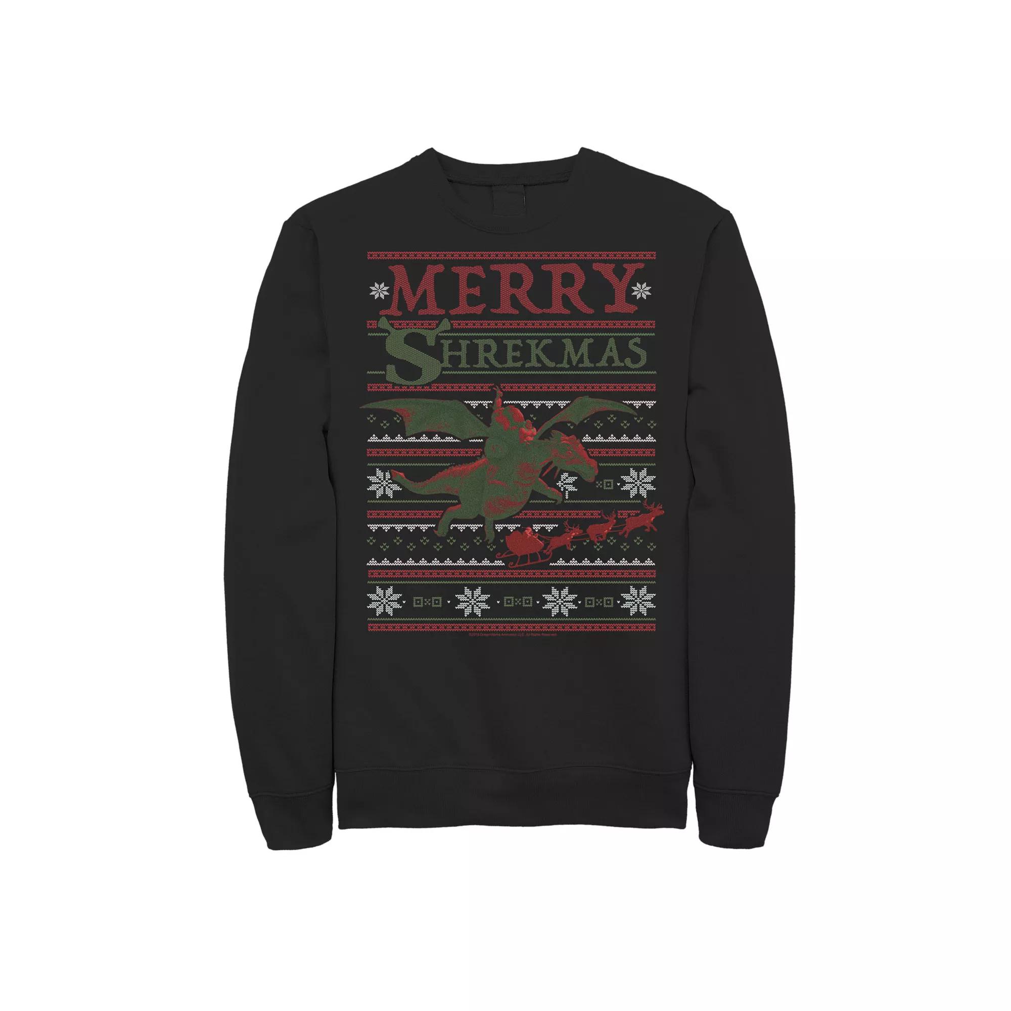 Men's Shrek Merry Shrekmas Sweatshirt,  Product Image
