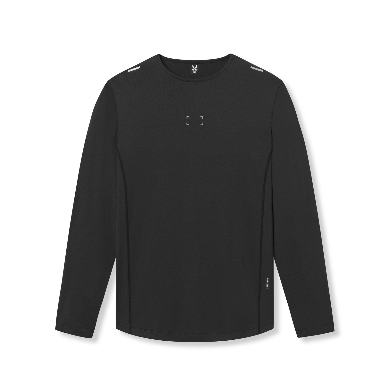 0907. AeroSilver® Training Long Sleeve - Black "Space Bracket" Product Image